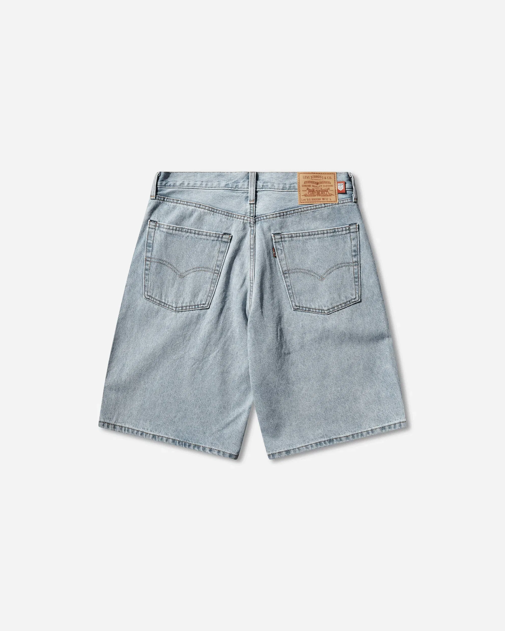 Levi's Men's U.S. Soccer 478 Baggy Shorts Light Wash