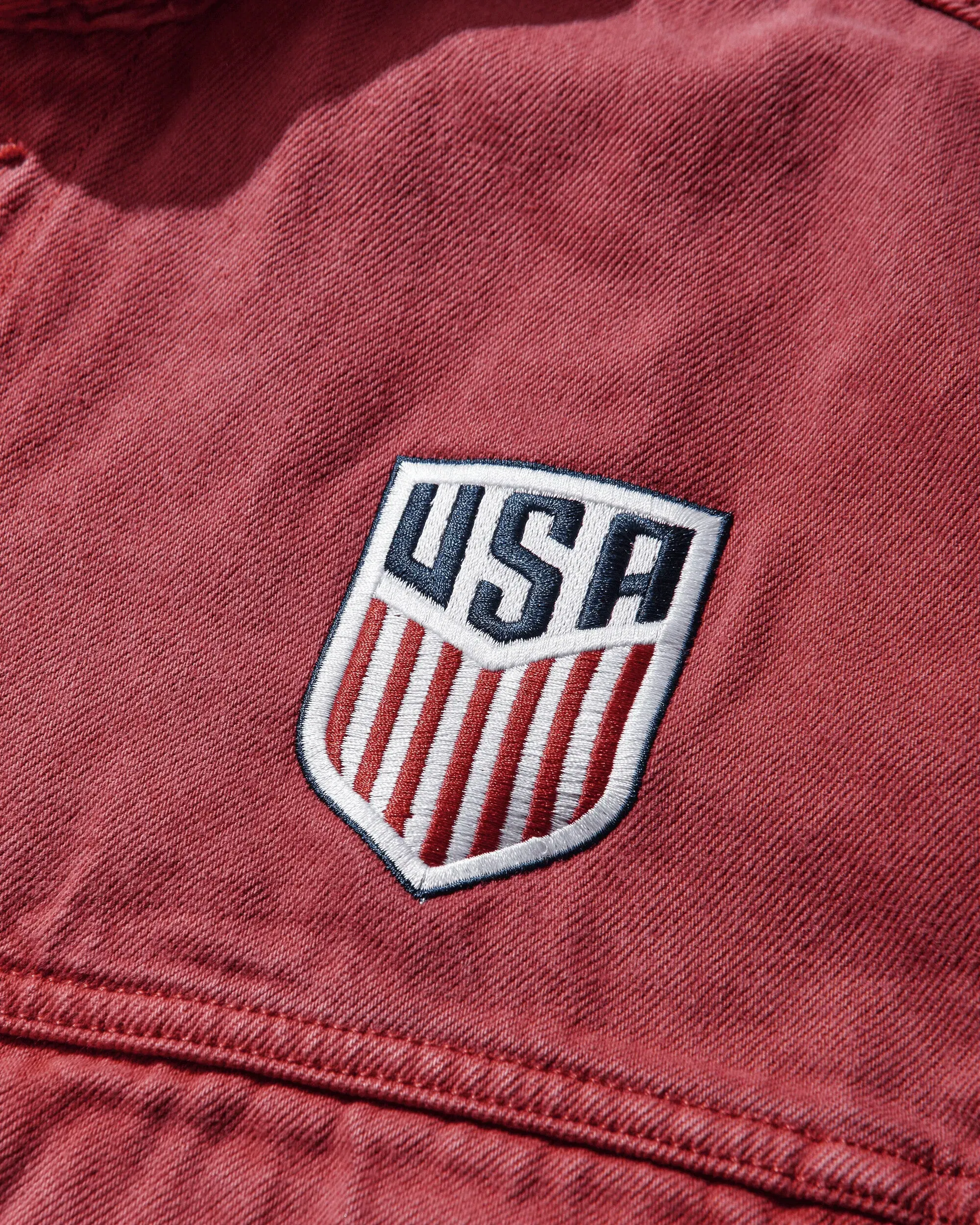 Levi's Men's U.S. Soccer Type III Trucker Jacket Red