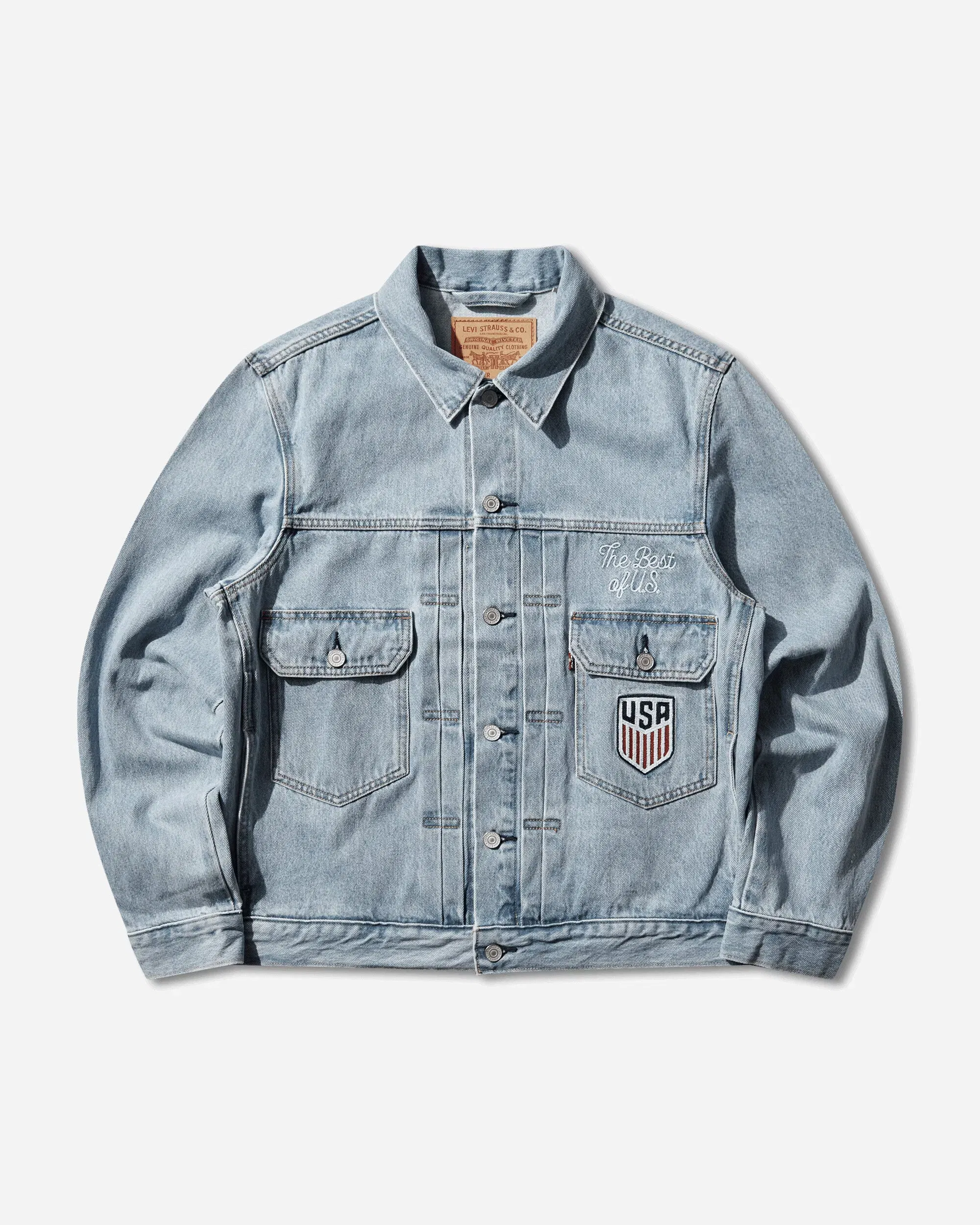Levi's Men's U.S. Soccer Type II Trucker Jacket Blue