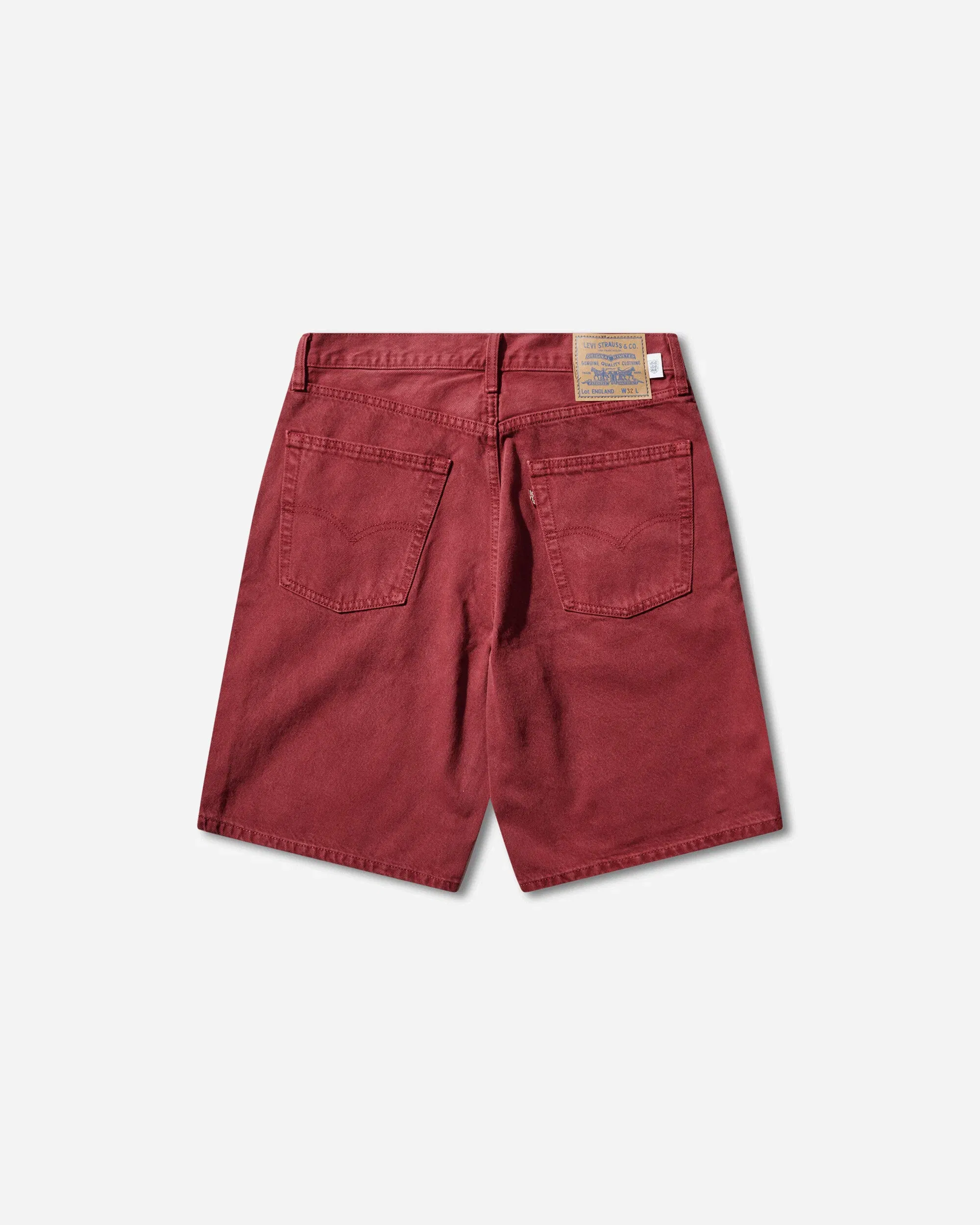 Levi's Men's England Football 478 Baggy Shorts Red