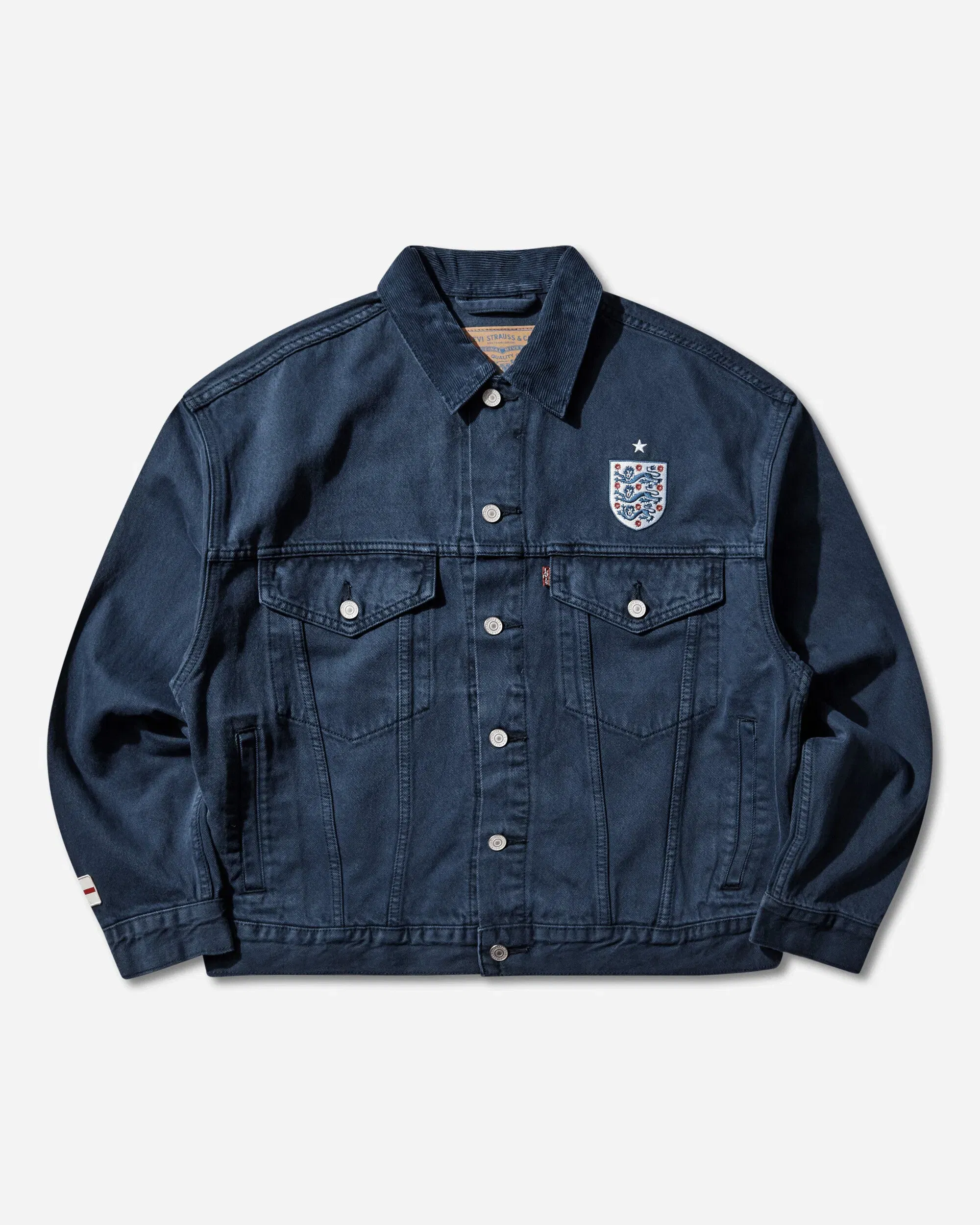Levi's Men's England Football Type III Trucker Jacket Blue
