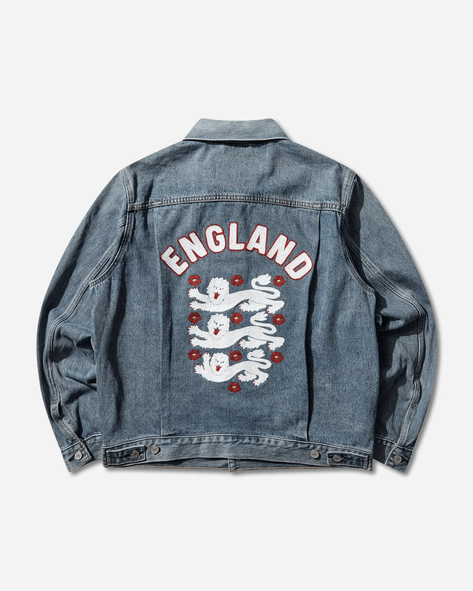 Levi's Men's England Football Type II Trucker Jacket Blue
