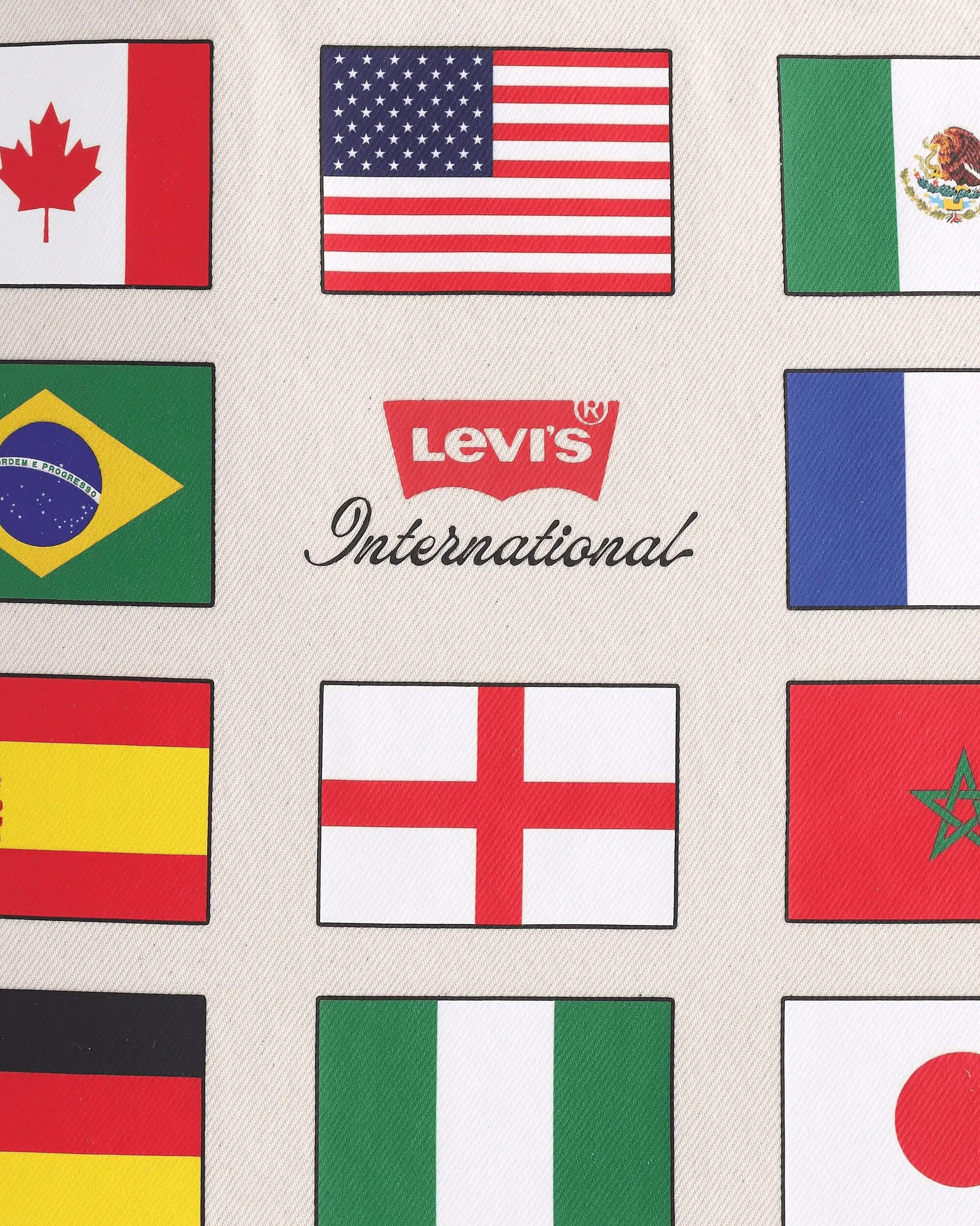 Levi's International Football Tote Bag Beige