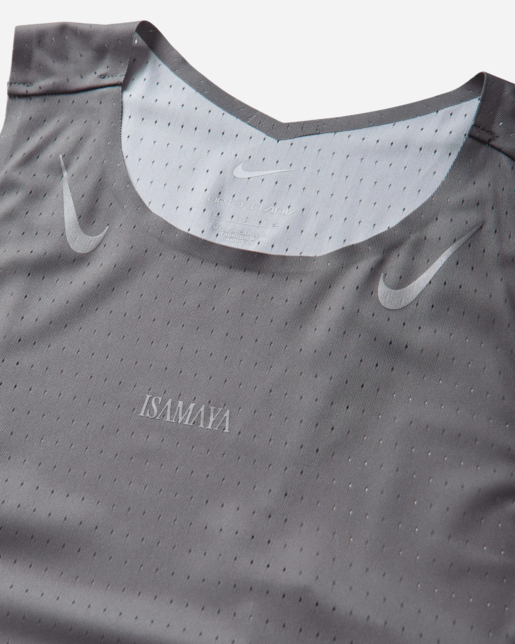 Nike Women's Isamaya Ffrench Dri-FIT ADV Running Vest Smoke Grey / Pure Platinum
