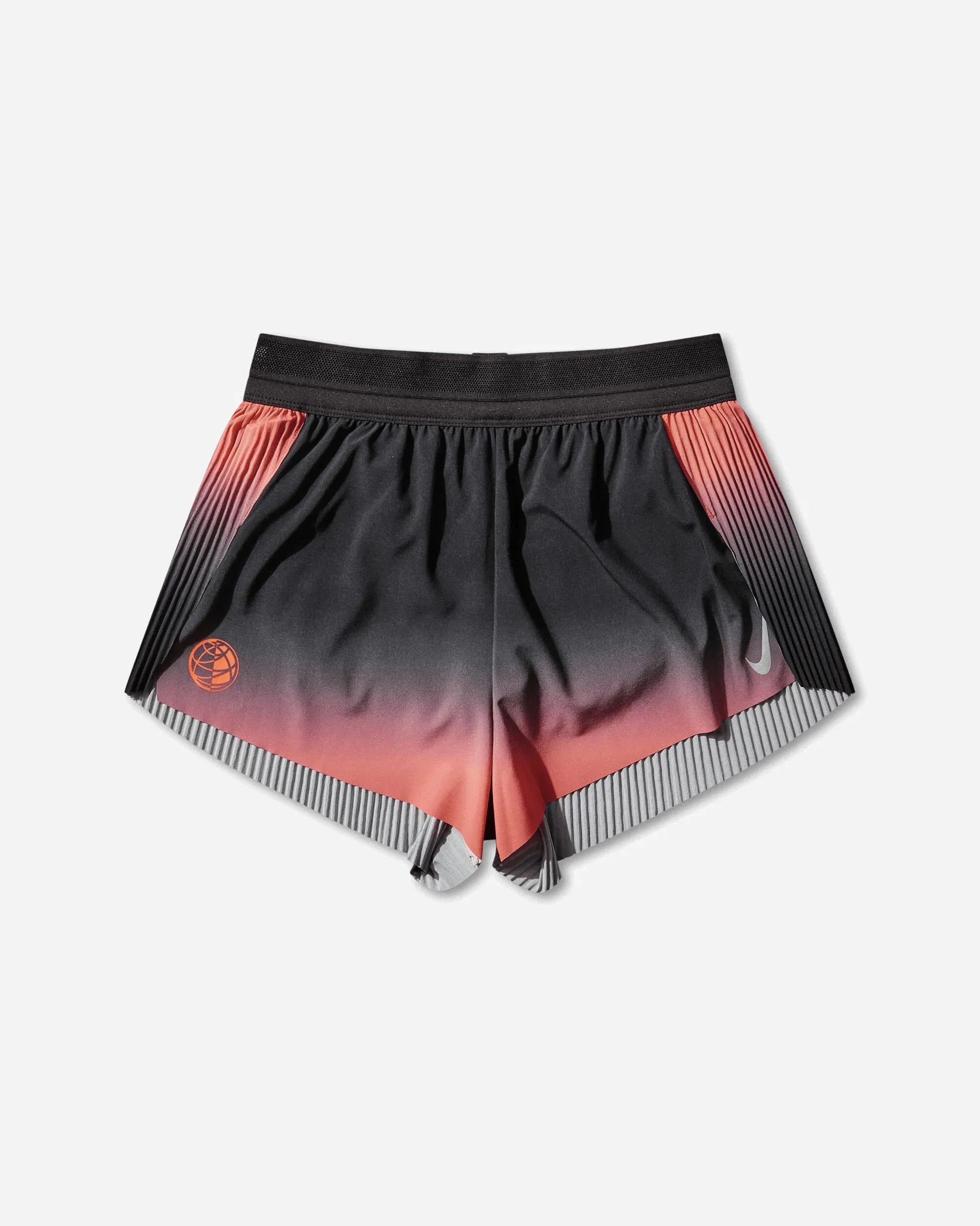 Nike Women's AeroSwift Dri-FIT ADV Mid-Rise 3in Brief-Lined Running Shorts Black / Bright Crimson