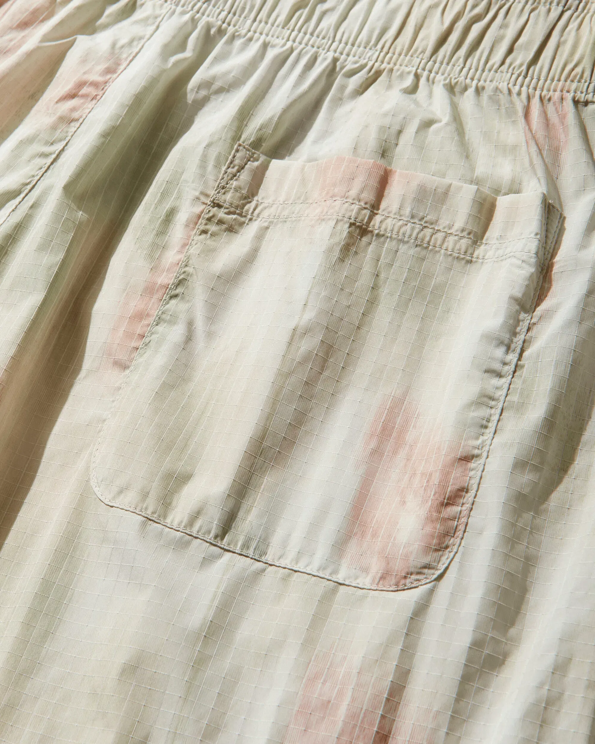 OUR LEGACY Men's Leisure Shorts Flower Grid Ripstop