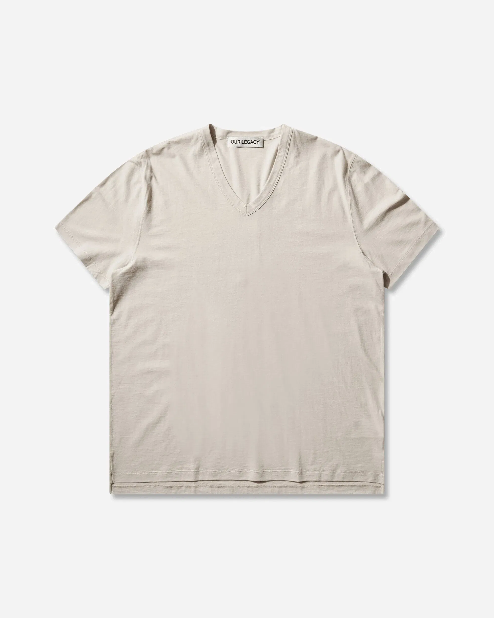 OUR LEGACY Men's Gorge V-Neck T-Shirt Cream