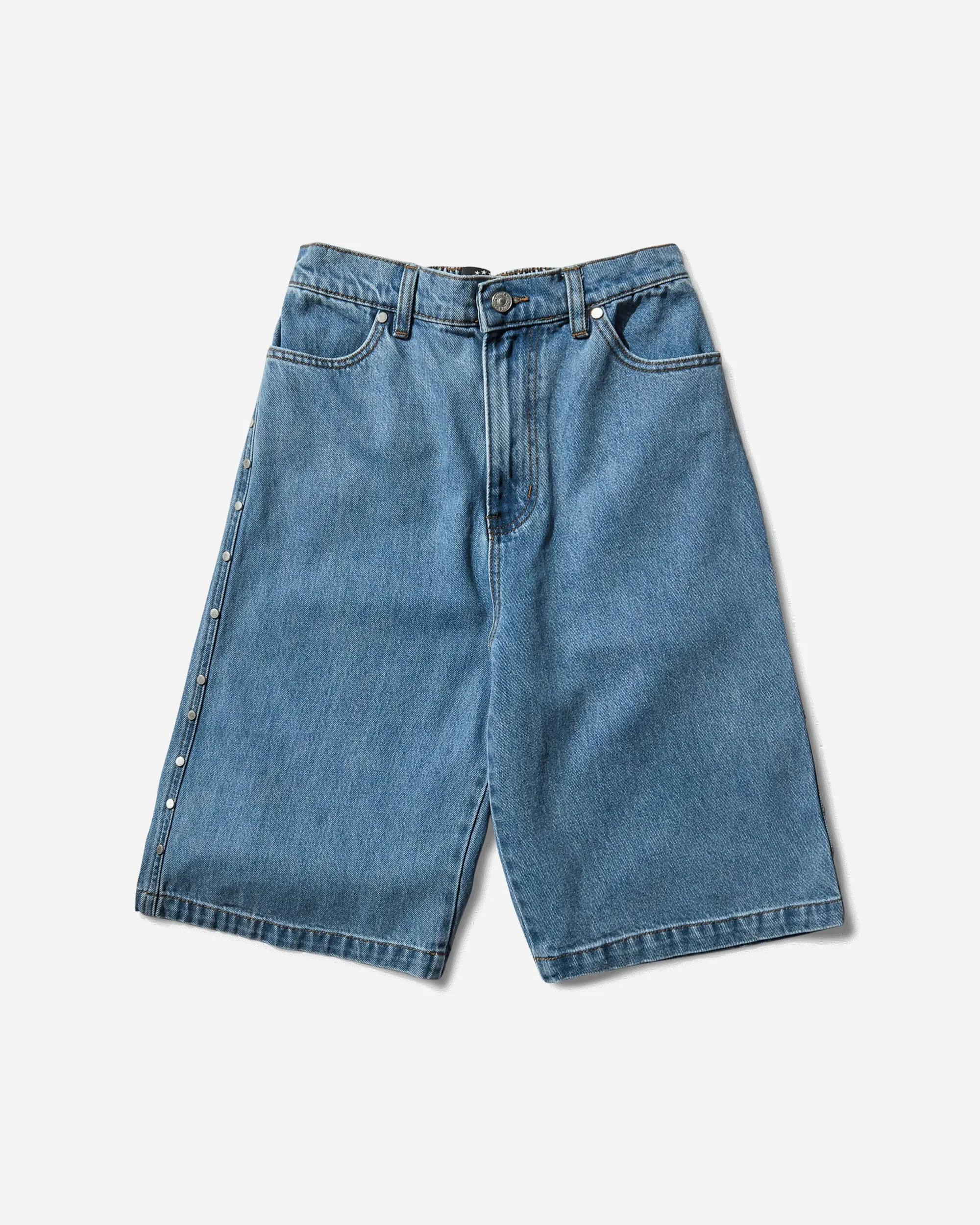 AFB Men's Studded Wide Shorts Blue