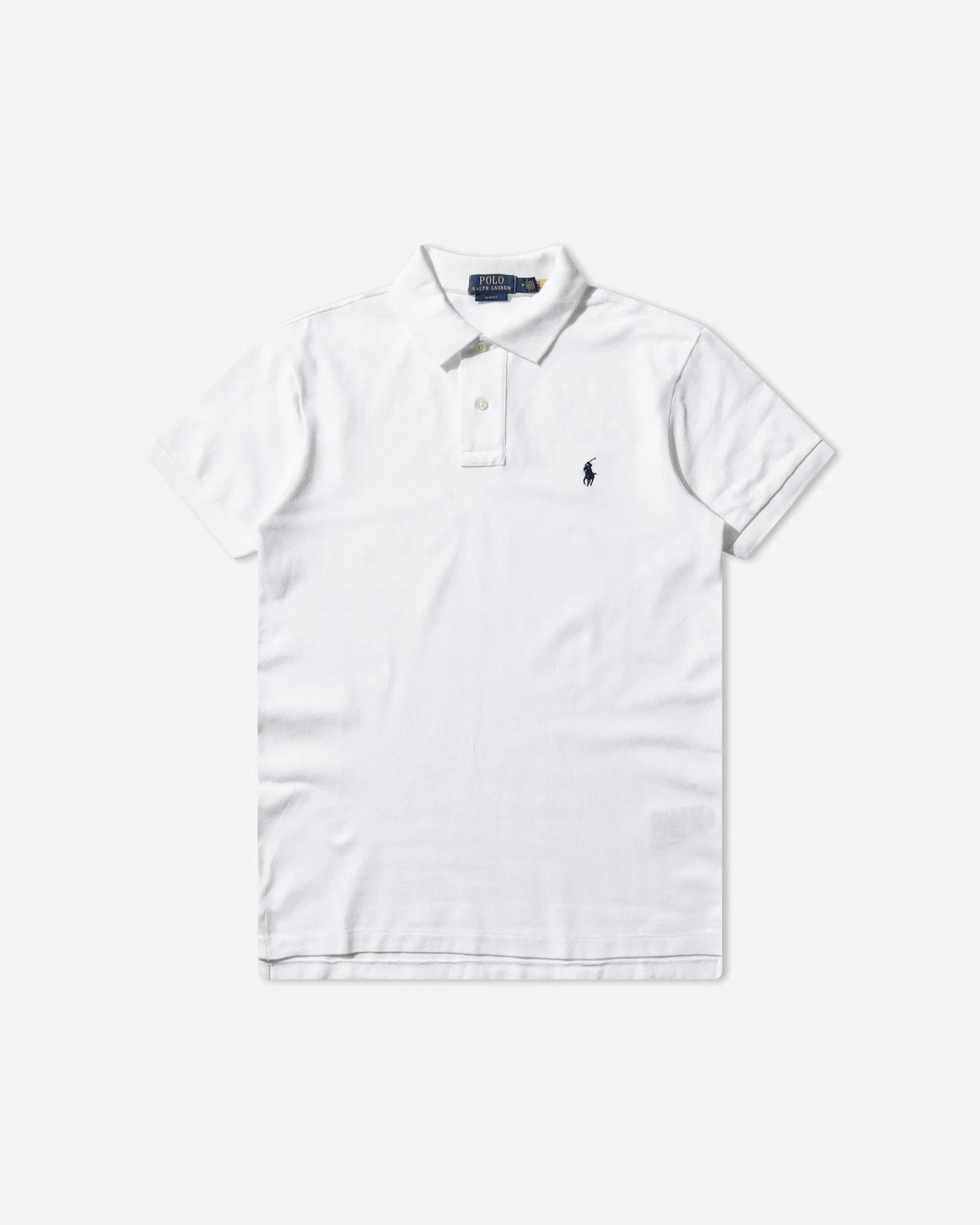 Polo Ralph Lauren Men's Slim Fit Mesh Polo Shirt White