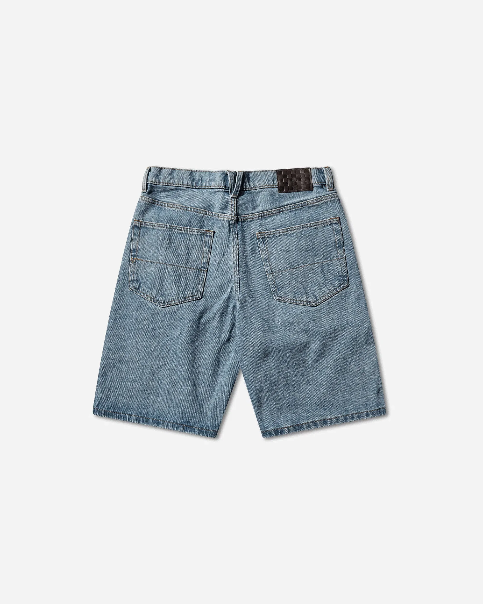 Vans Men's Check-5 Baggy Denim Shorts Stonewash Blue