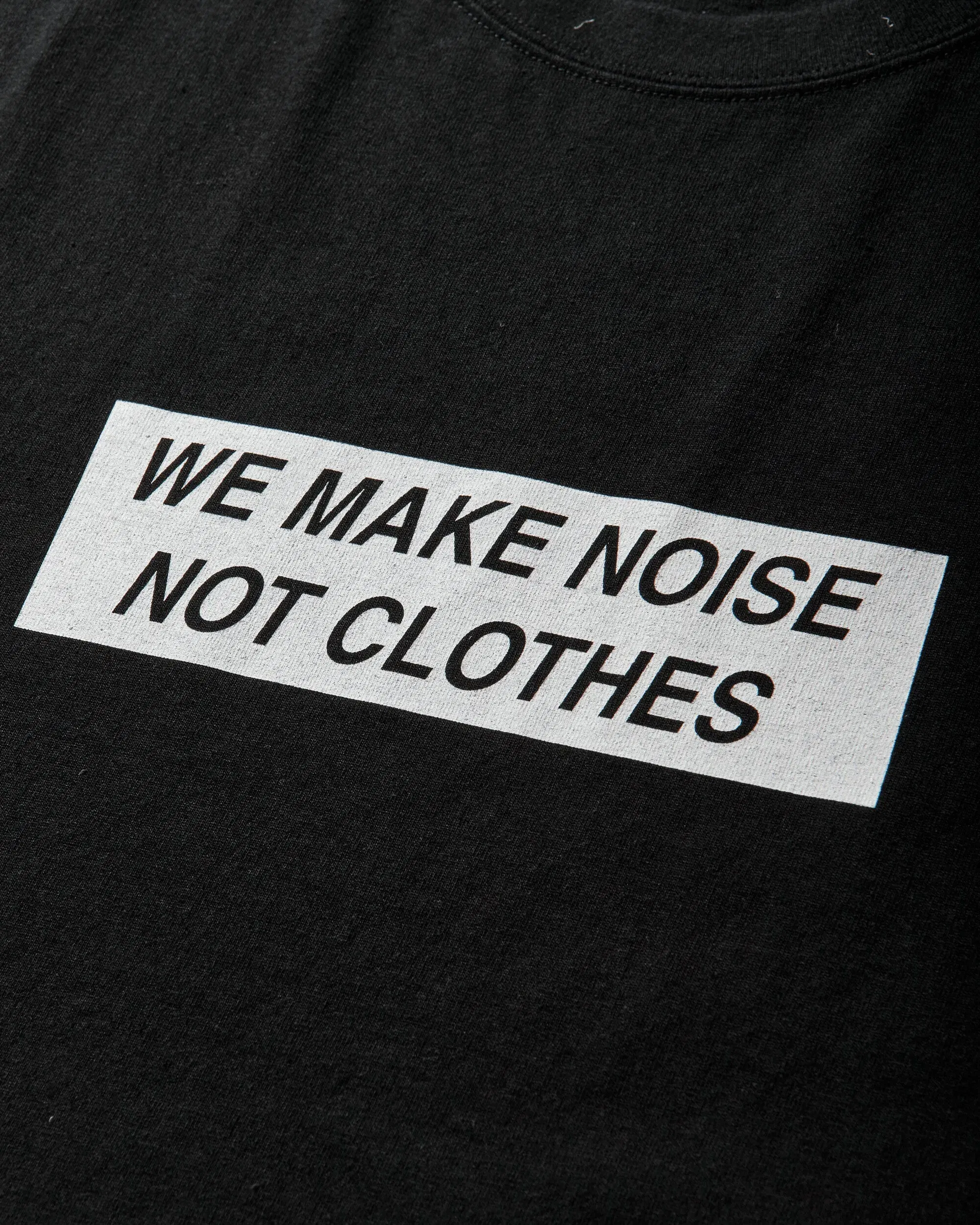 Undercover Men's We Make Noise Not Clothes Signature T-Shirt Black