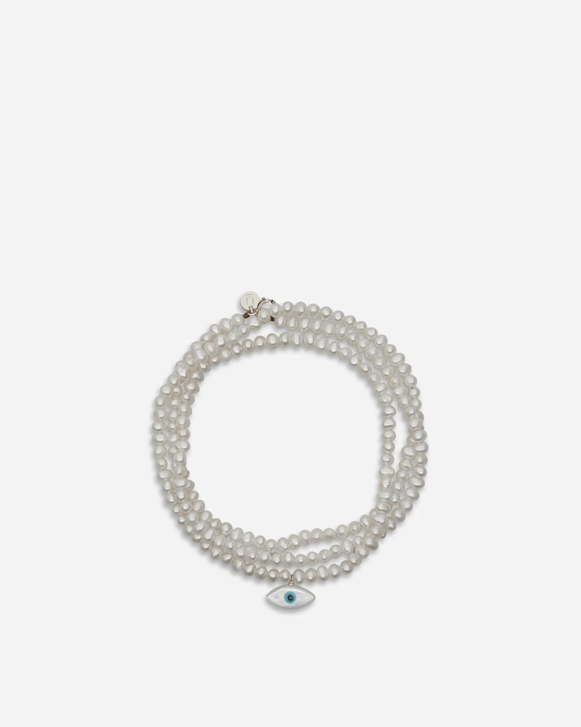 Undercover See Real Flowers Triple Seed Pearl Bracelet Off White