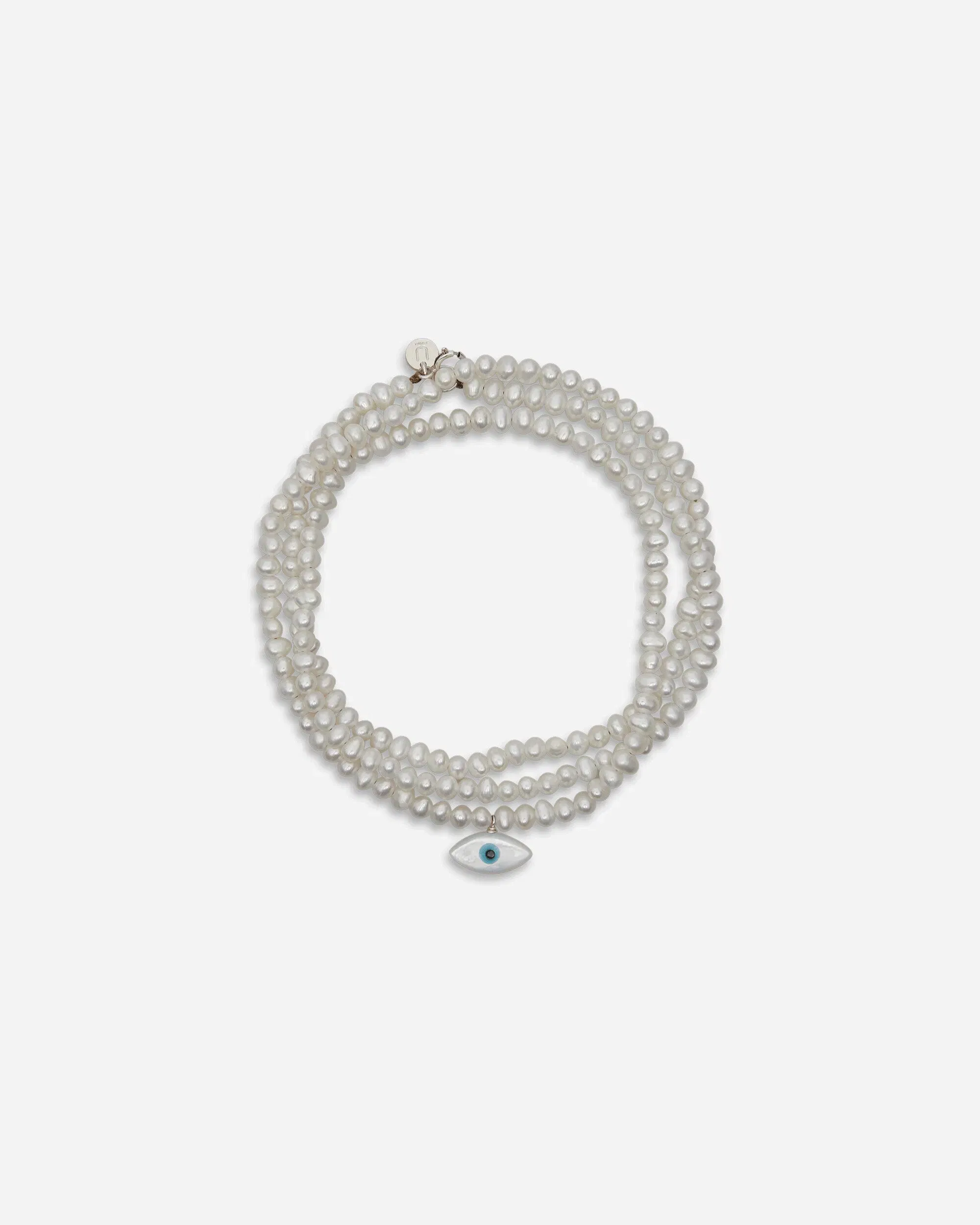 Undercover See Real Flowers Triple Seed Pearl Bracelet Off White