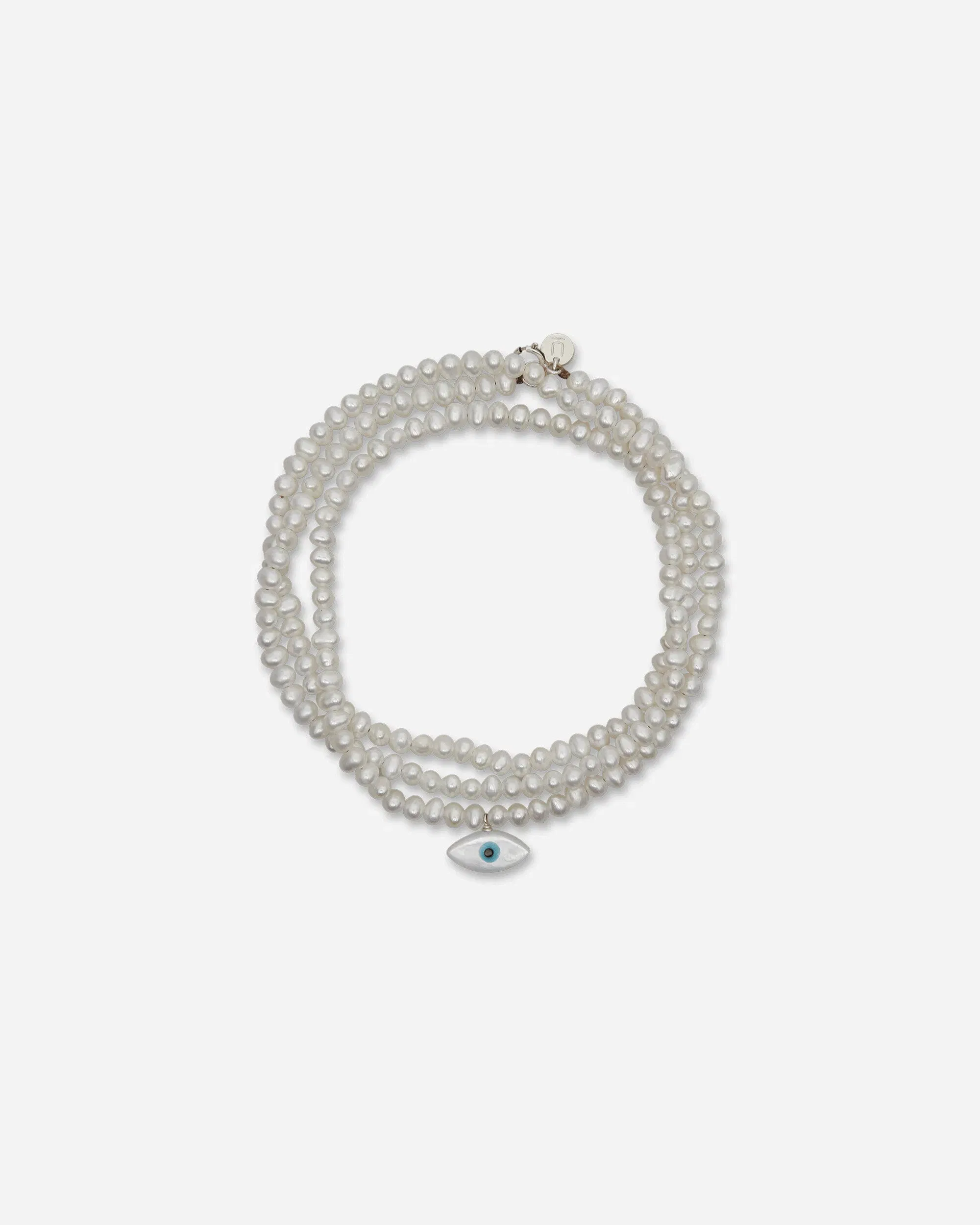 Undercover See Real Flowers Triple Seed Pearl Bracelet Off White