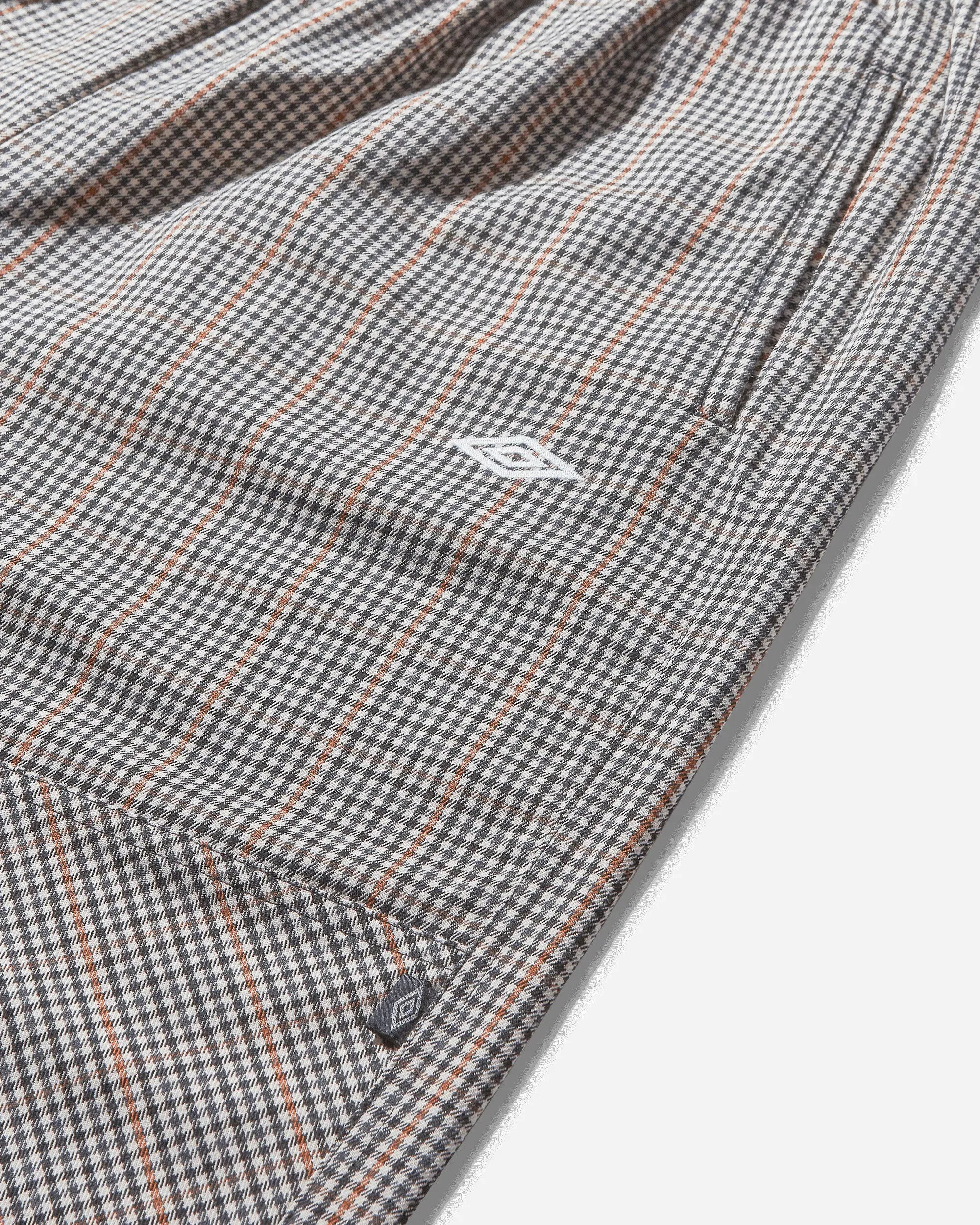 UMBRO Men's Checked Double Knee Pants Brown / Black Check
