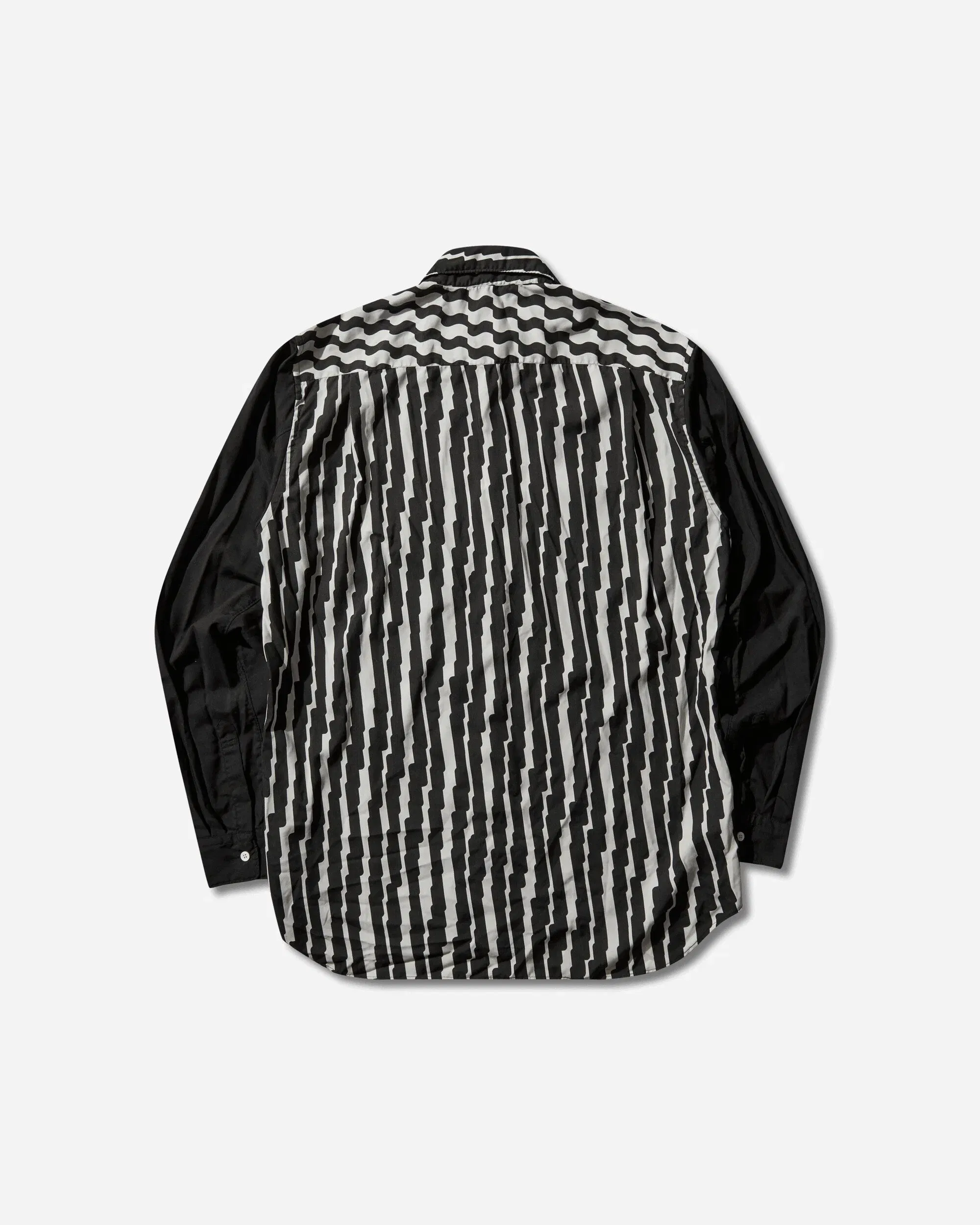 Comme Des Garçons Homme Plus Men's Mixed Pattern Longsleeve Shirt White / Black