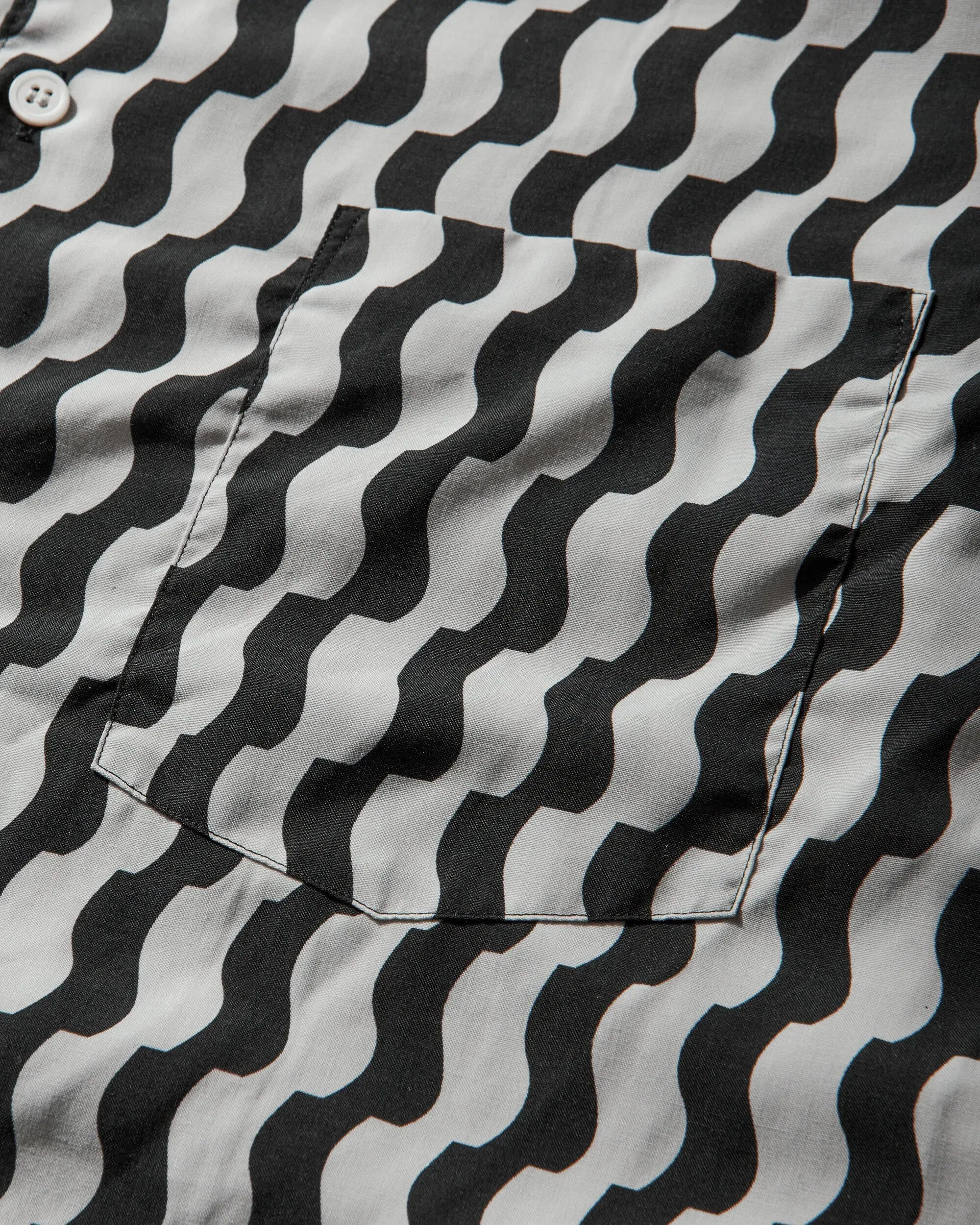 Comme Des Garçons Homme Plus Men's Mixed Pattern Longsleeve Shirt White / Black