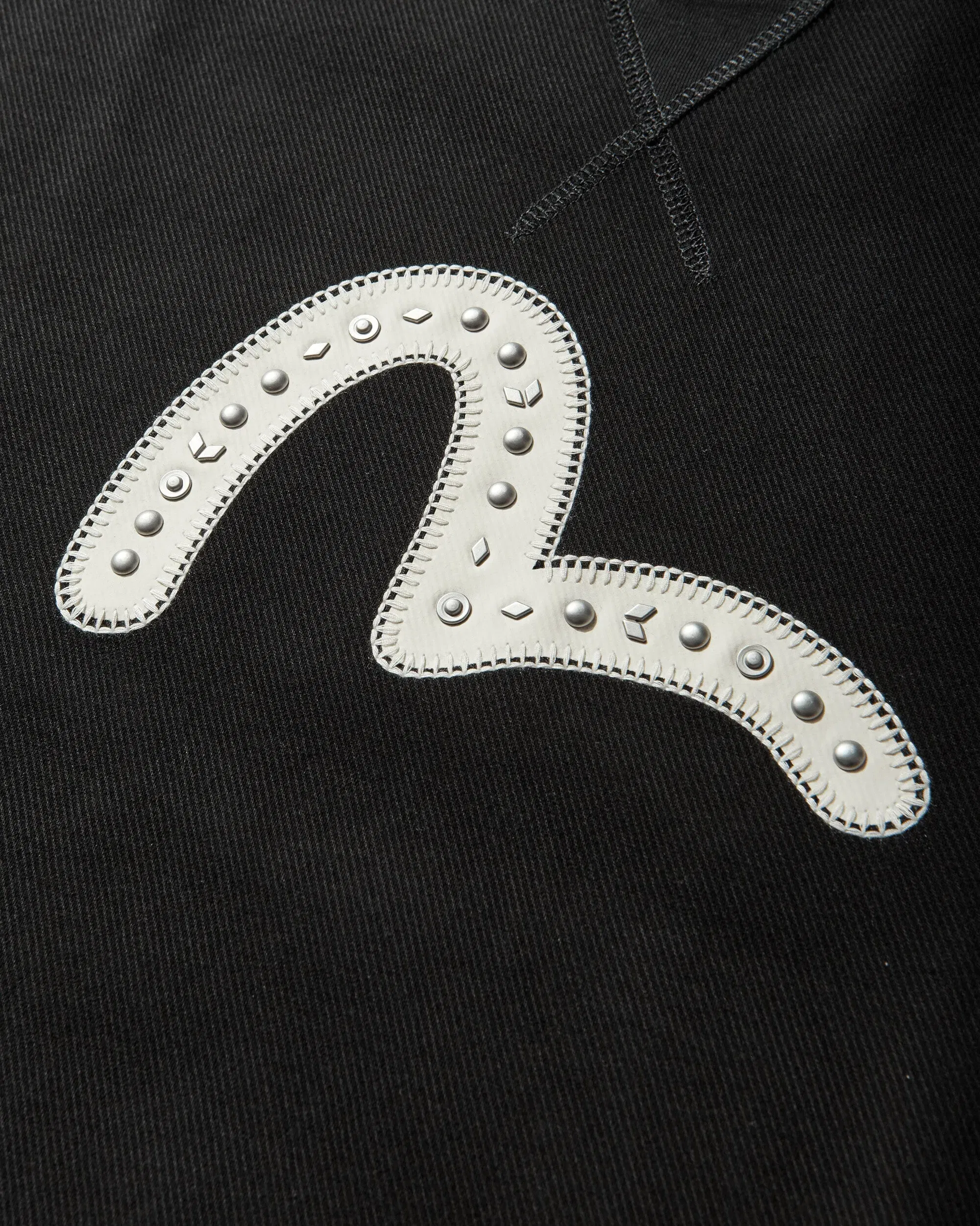 EVISU Men's Seagull Rivet Sweatshirt Black