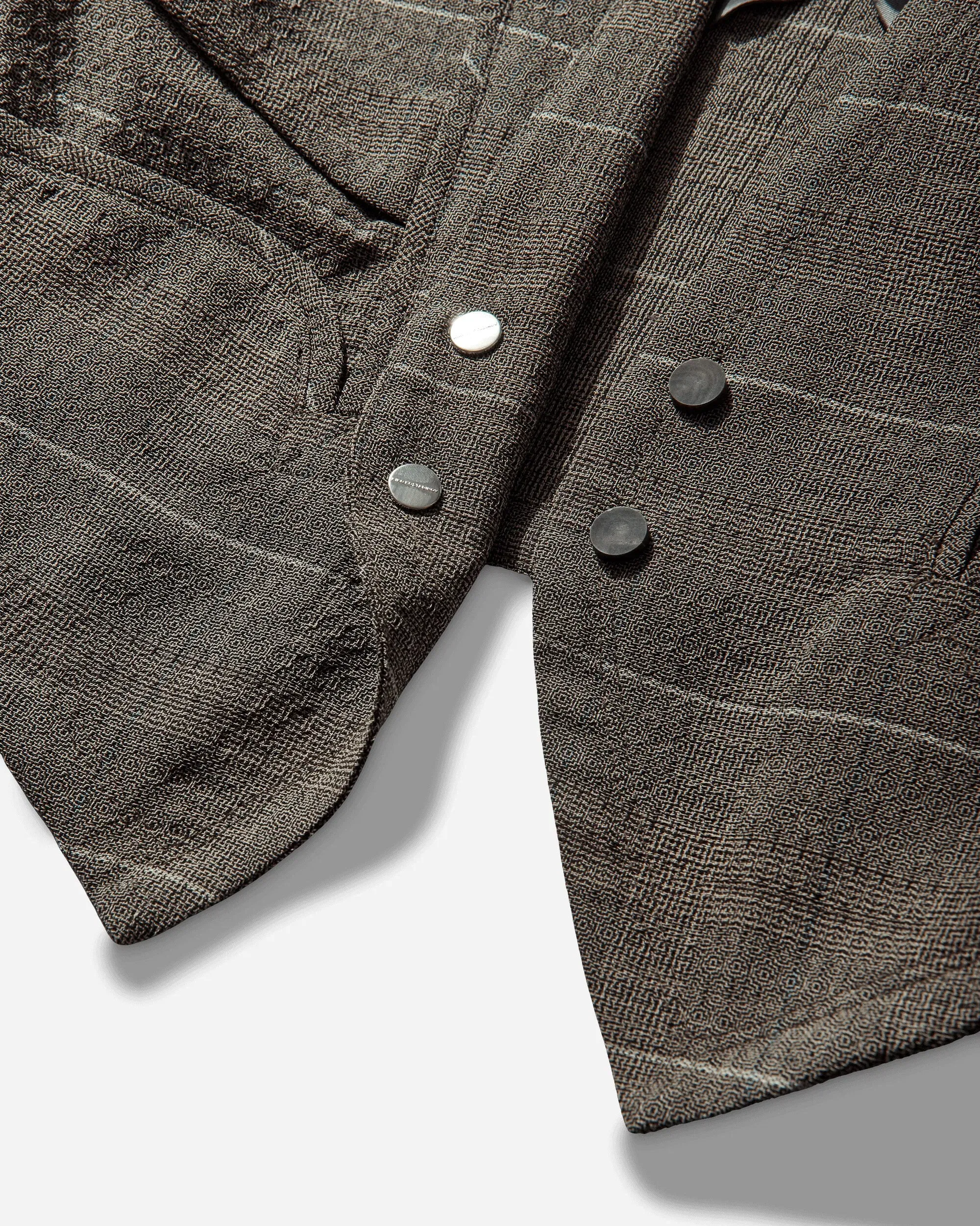 Kiko Kostadinov Men's Andras Tailored Jacket Taupe Check