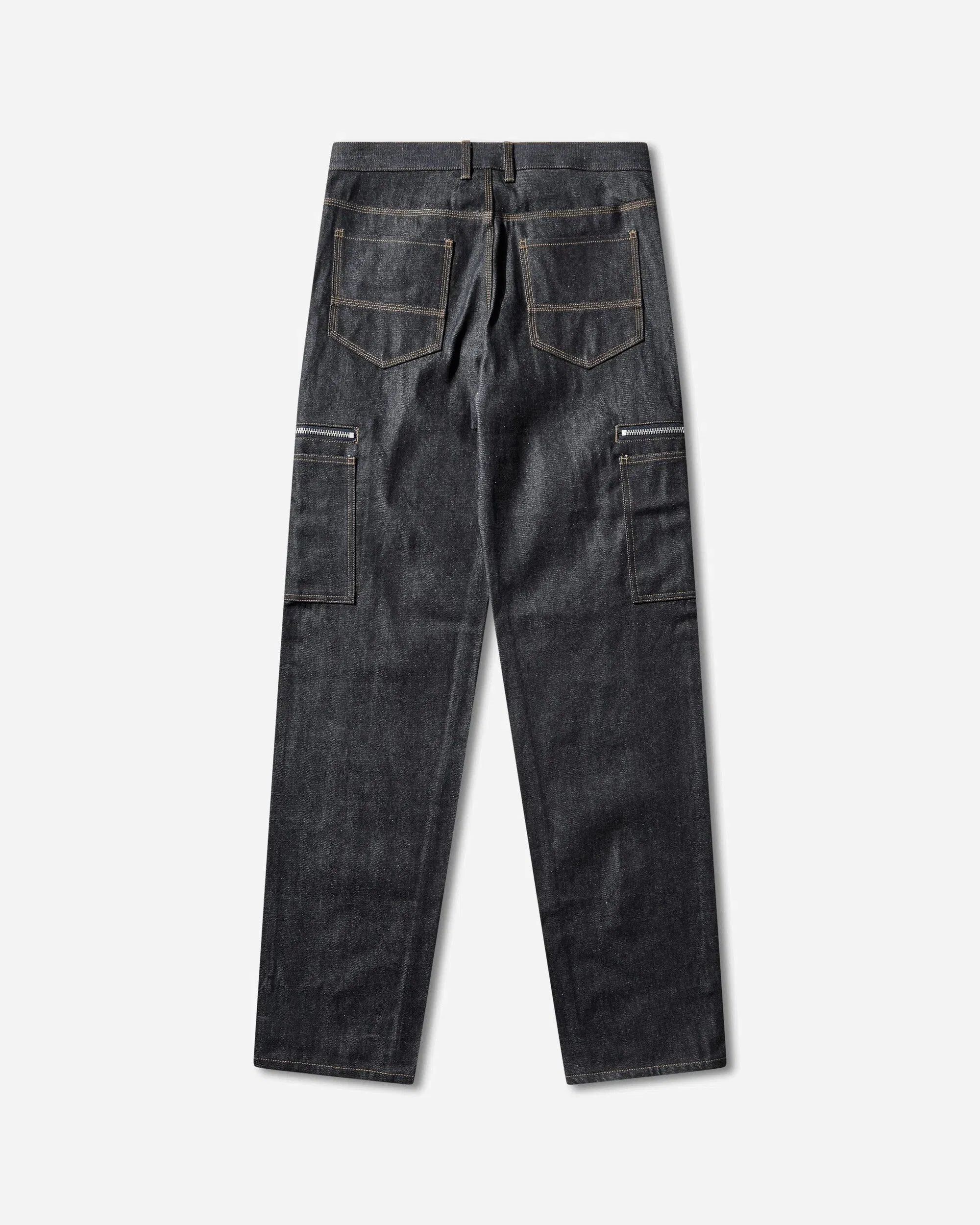 Matthew M. Williams Men's Zip Cargo Jeans Raw Blue