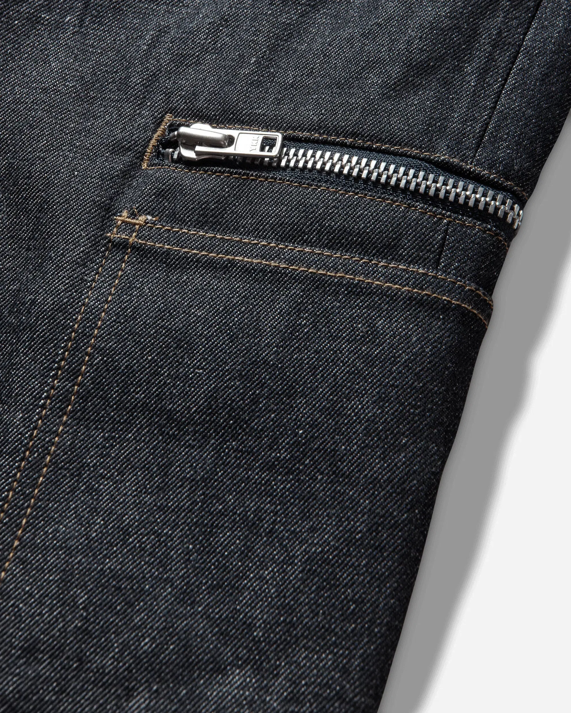 Matthew M. Williams Men's Zip Cargo Jeans Raw Blue