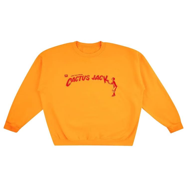 Cactus Jack by Travis Scott x McDonald's Spelling Crewneck Gold