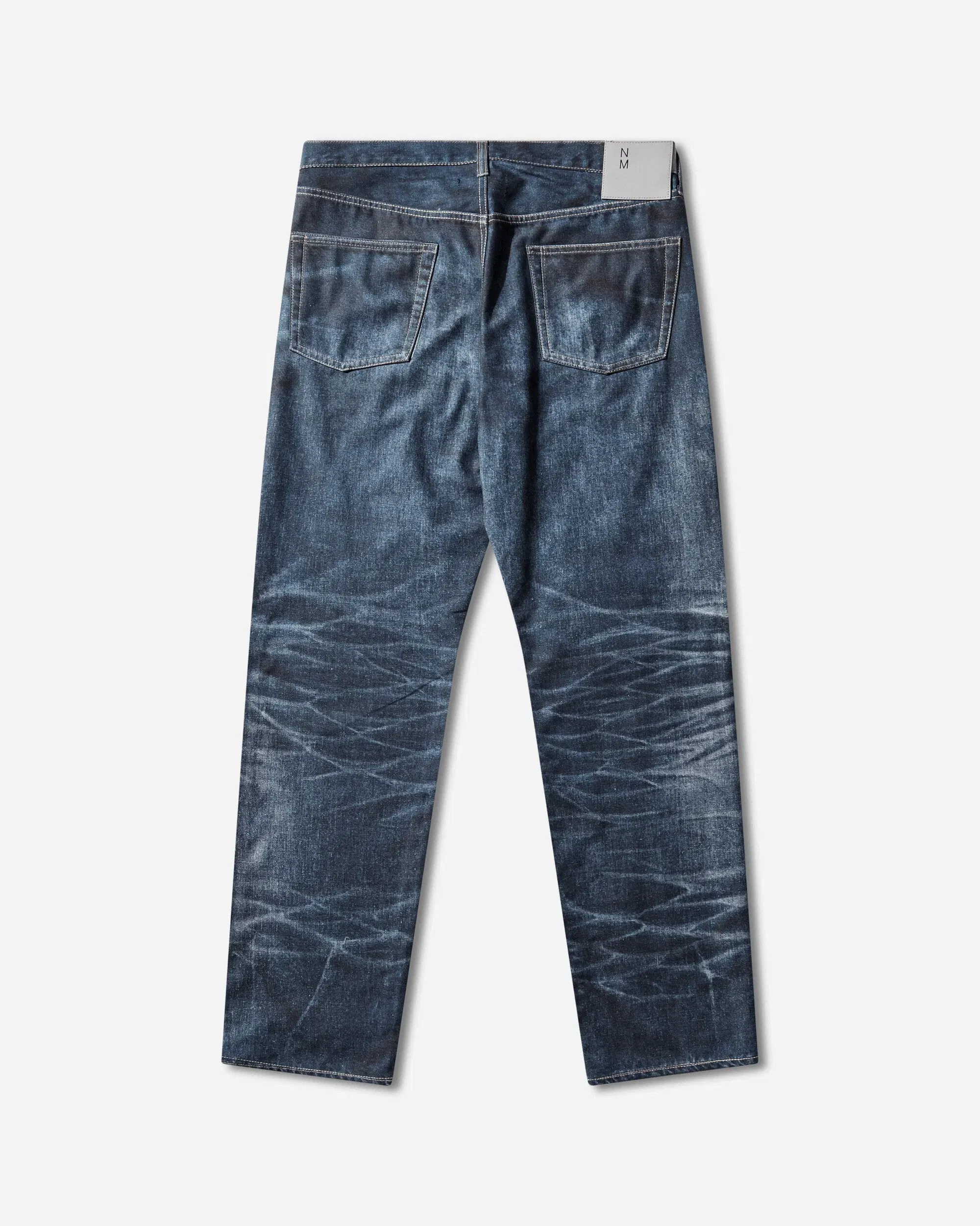 Junya Watanabe MAN Men's New Manual Printed Denim Pants Indigo