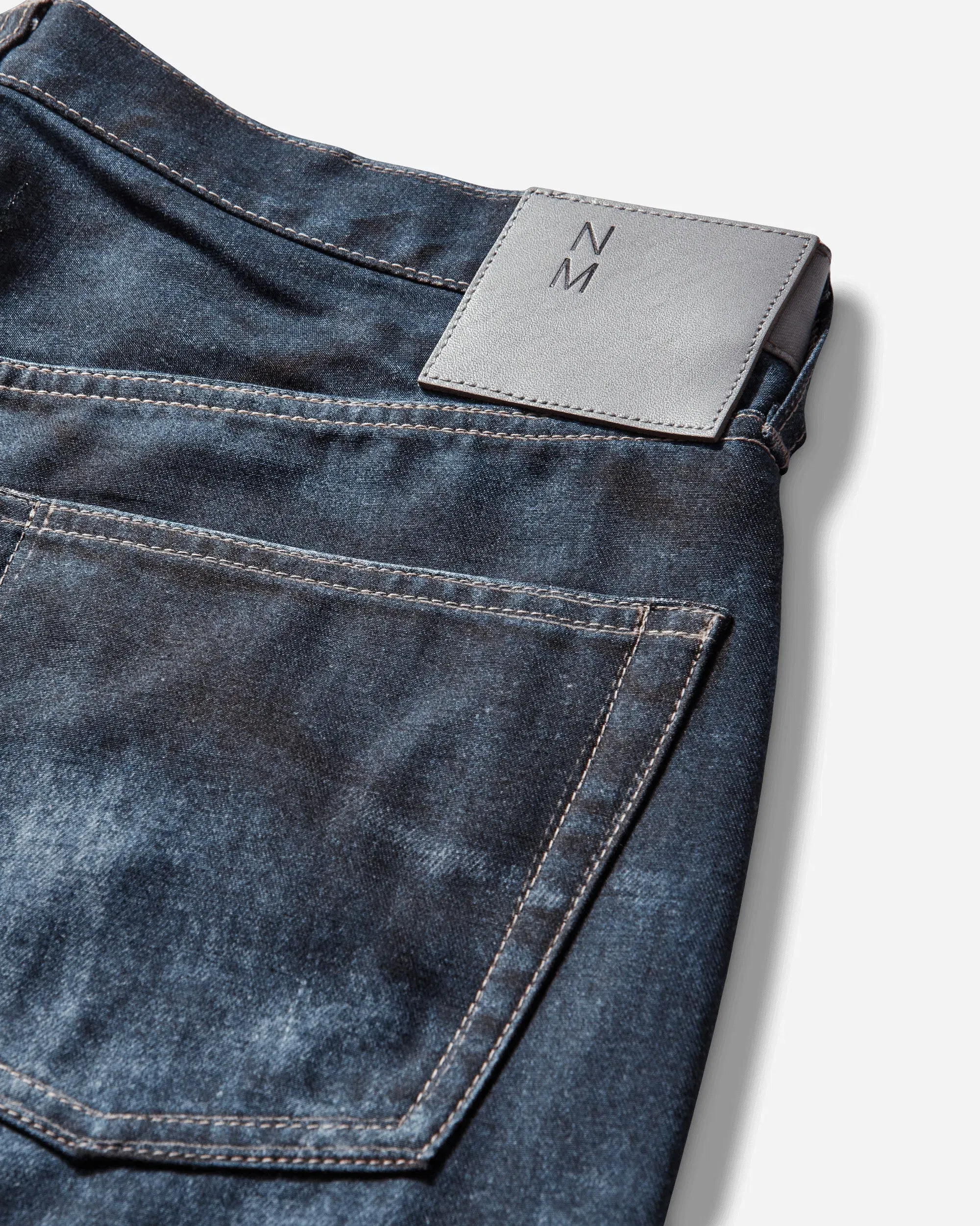 Junya Watanabe MAN Men's New Manual Printed Denim Pants Indigo