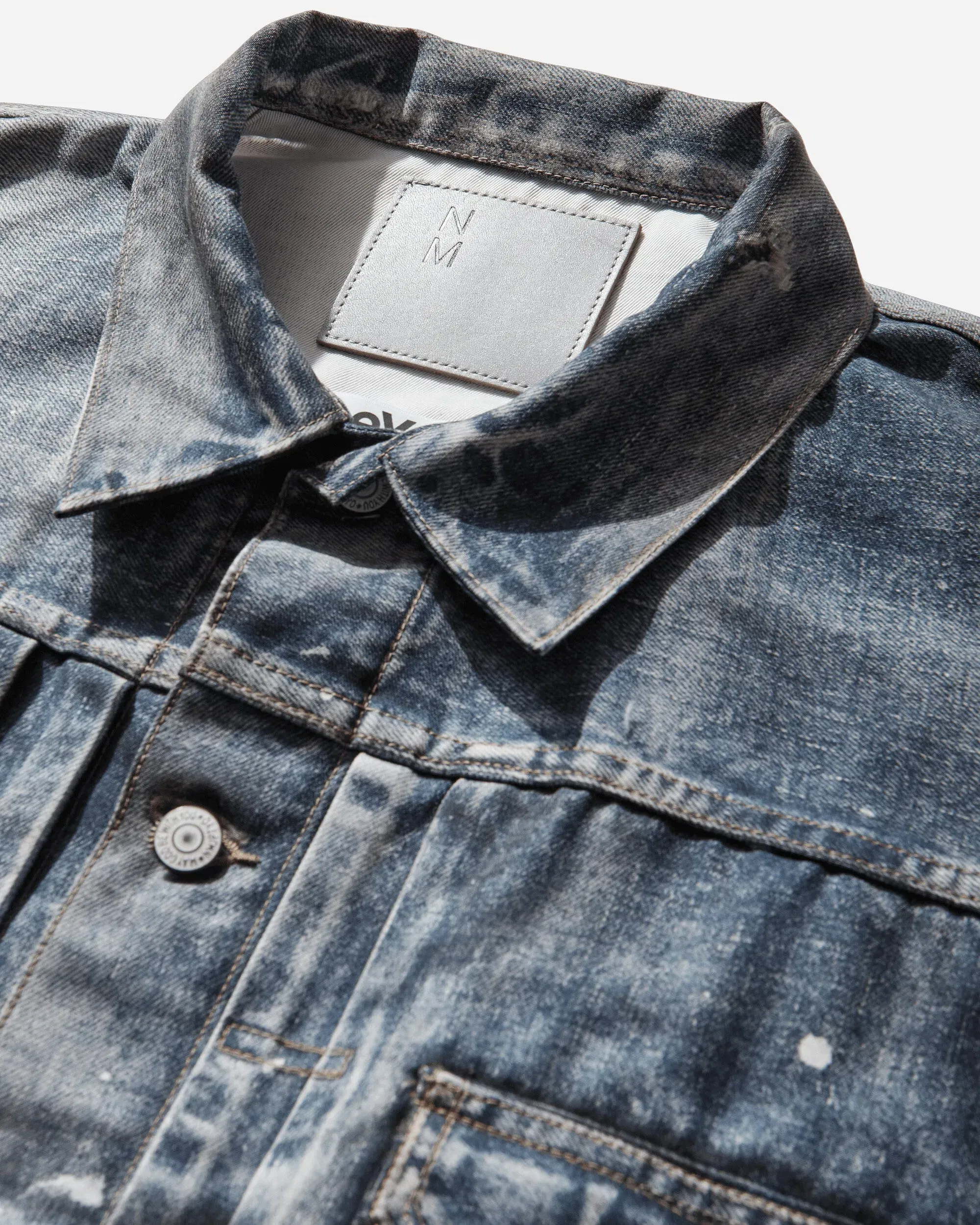 Junya Watanabe MAN Men's New Manual Printed Denim Jacket Indigo