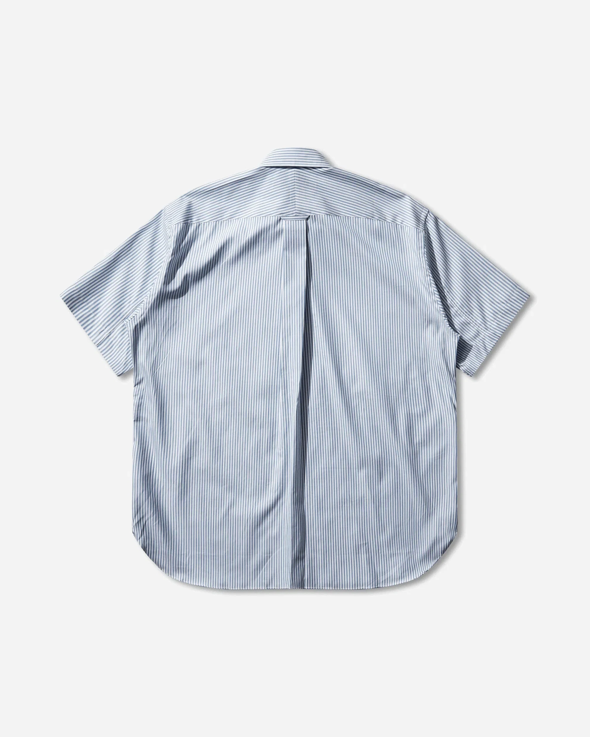 Junya Watanabe MAN Men's Patchwork Shortsleeve Shirt White / Sax Blue