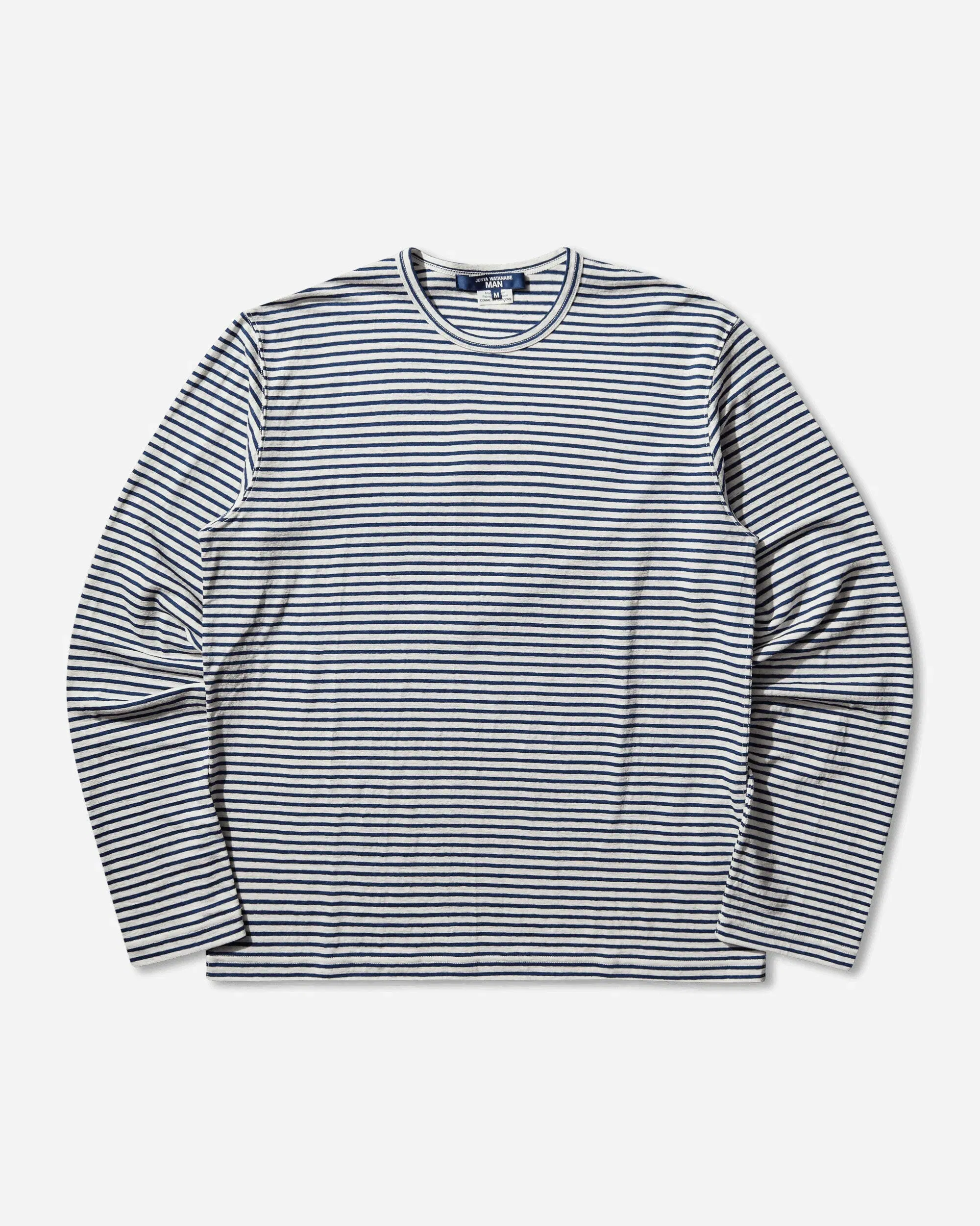Junya Watanabe MAN Men's Striped Longsleeve T-Shirt White / Blue