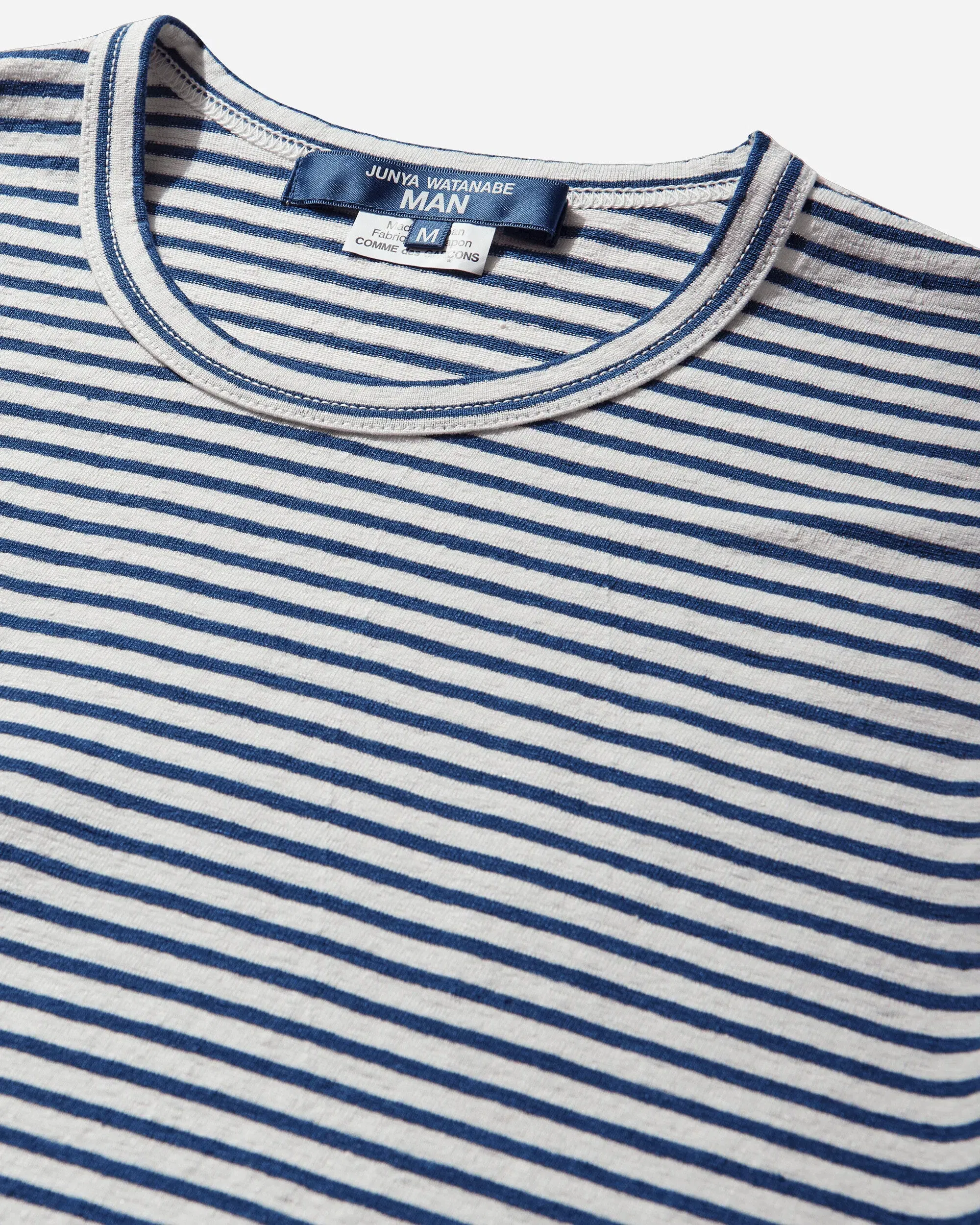 Junya Watanabe MAN Men's Striped Longsleeve T-Shirt White / Blue