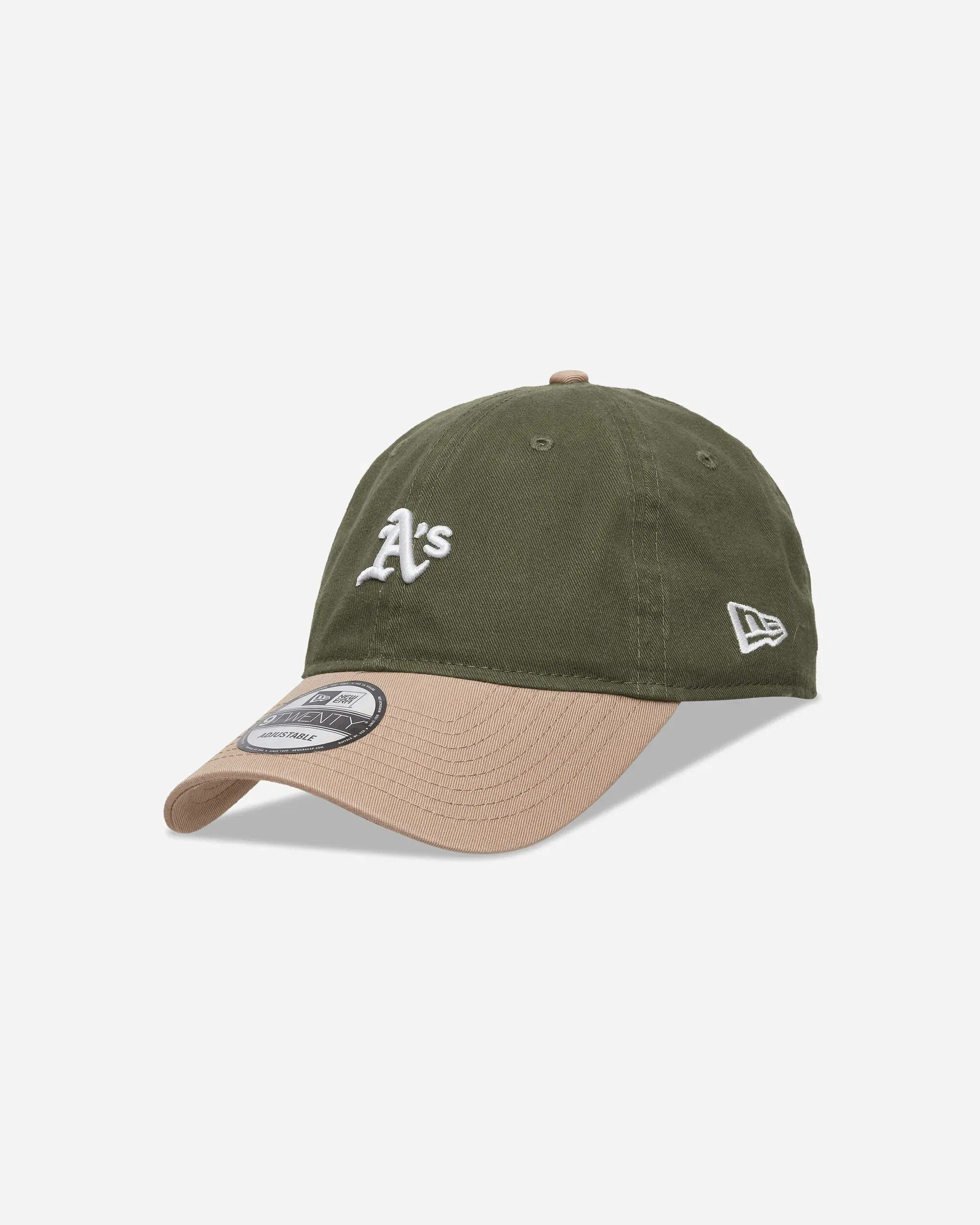 New Era Athletics MLB Washed Contrast 9TWENTY Adjustable Cap Green