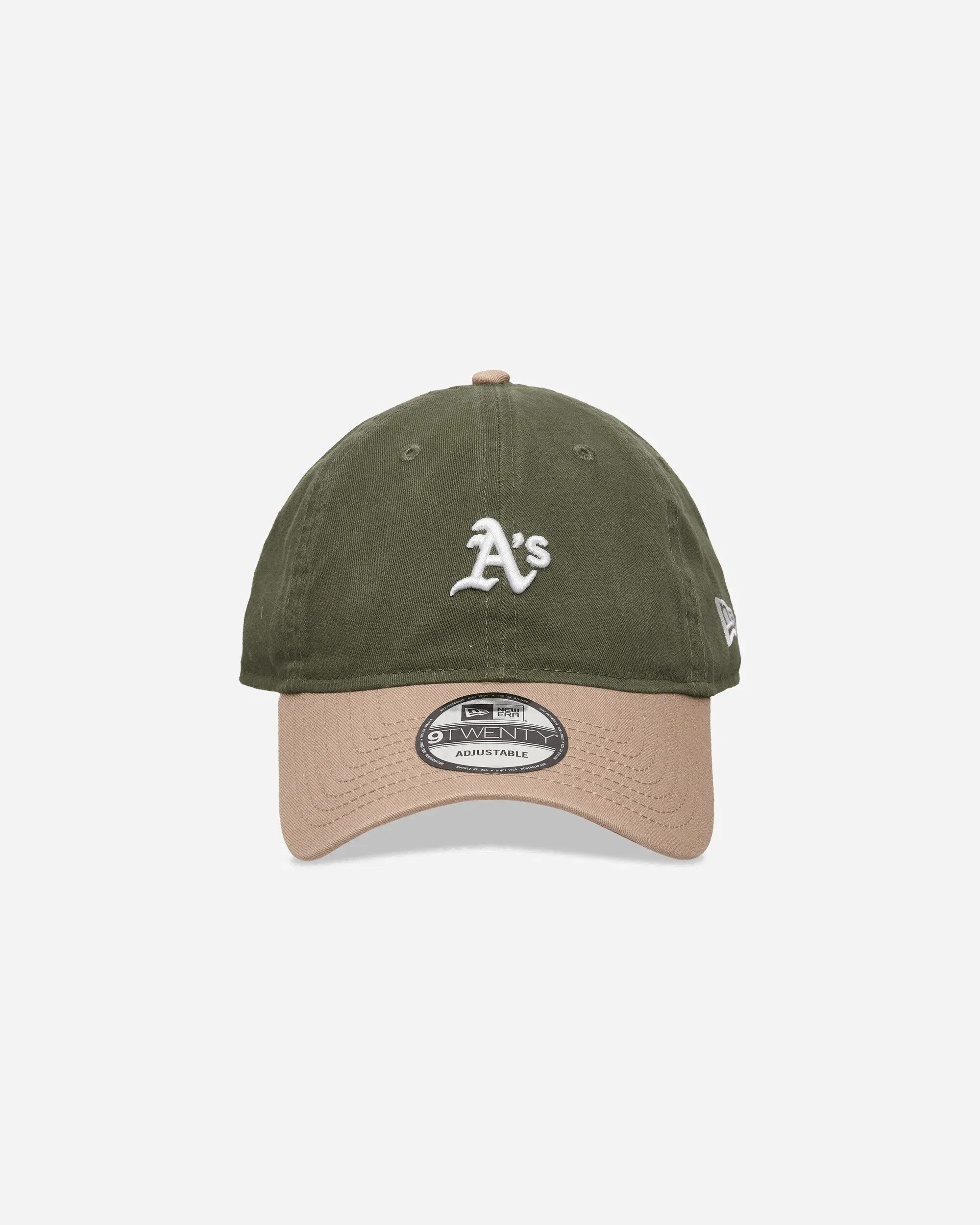 New Era Athletics MLB Washed Contrast 9TWENTY Adjustable Cap Green