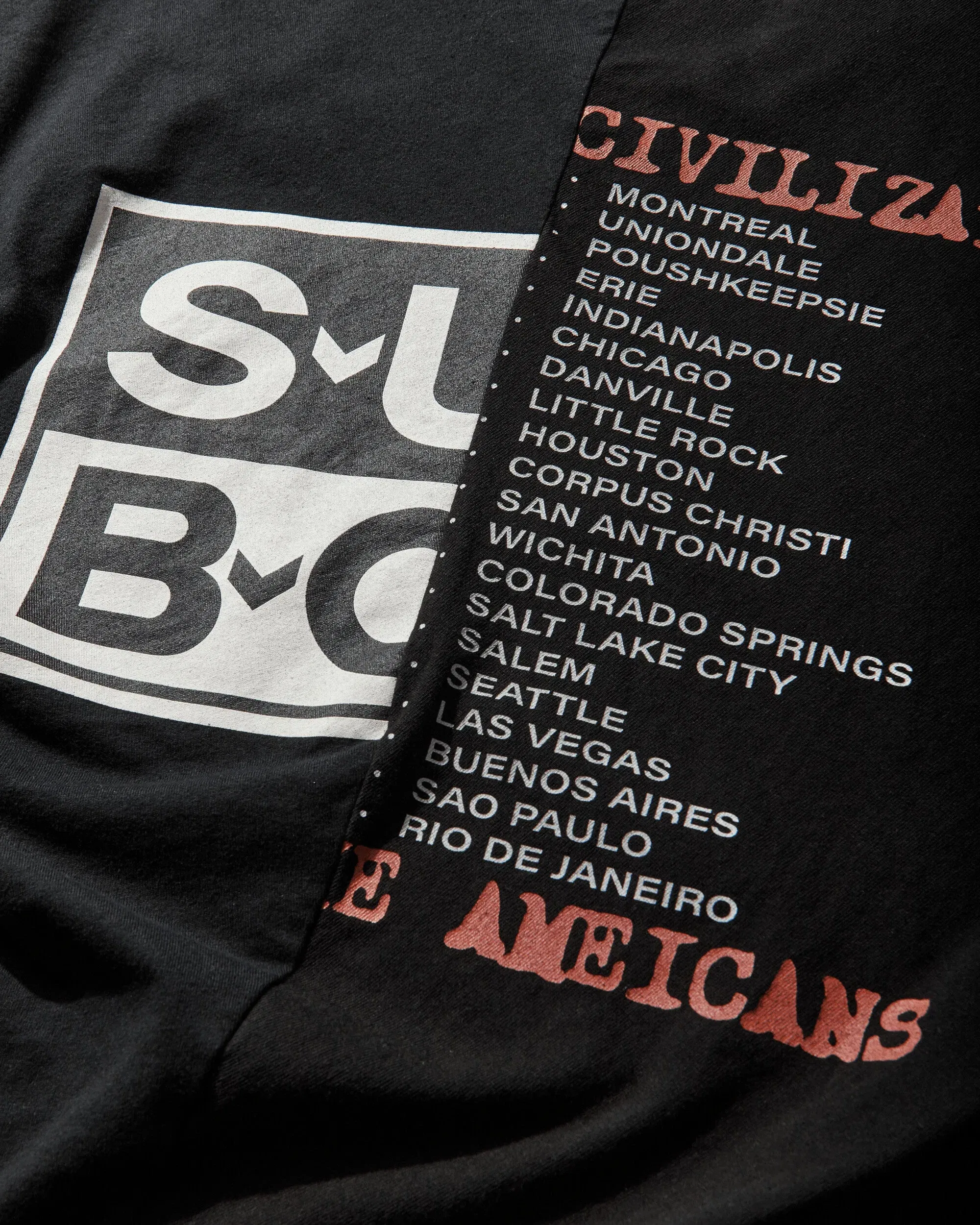 Protocol Index Fake Shoulder Seam T-Shirt Black