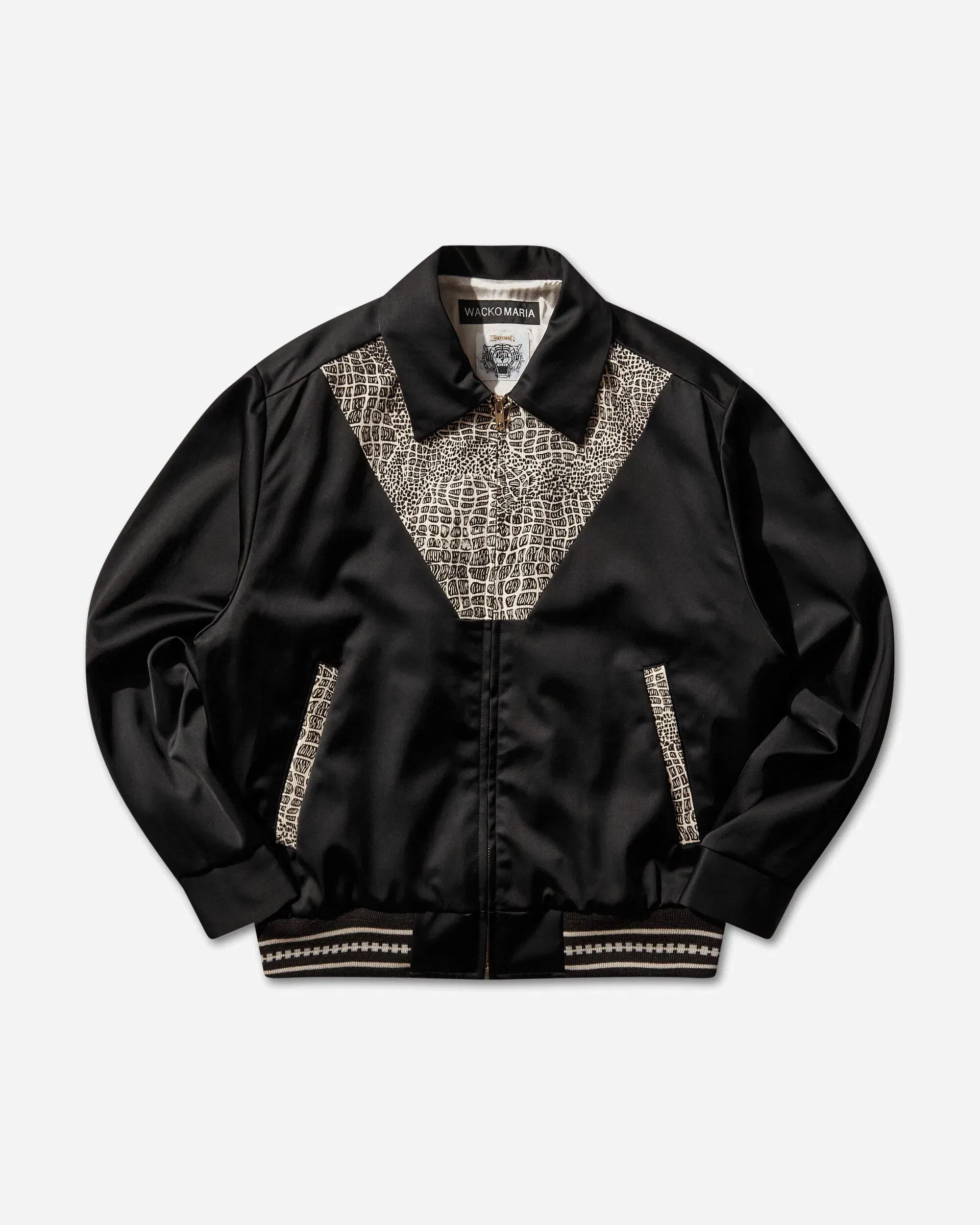 WACKO MARIA Men's Wolf's Head 50's Jacket (Type-2) Black