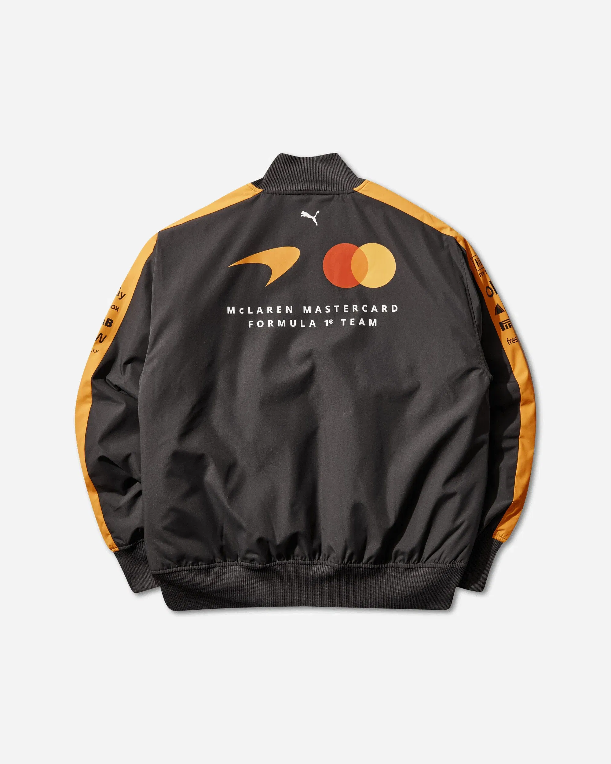 Puma Men's McLAREN RACING Replica Bomber Jacket Papaya