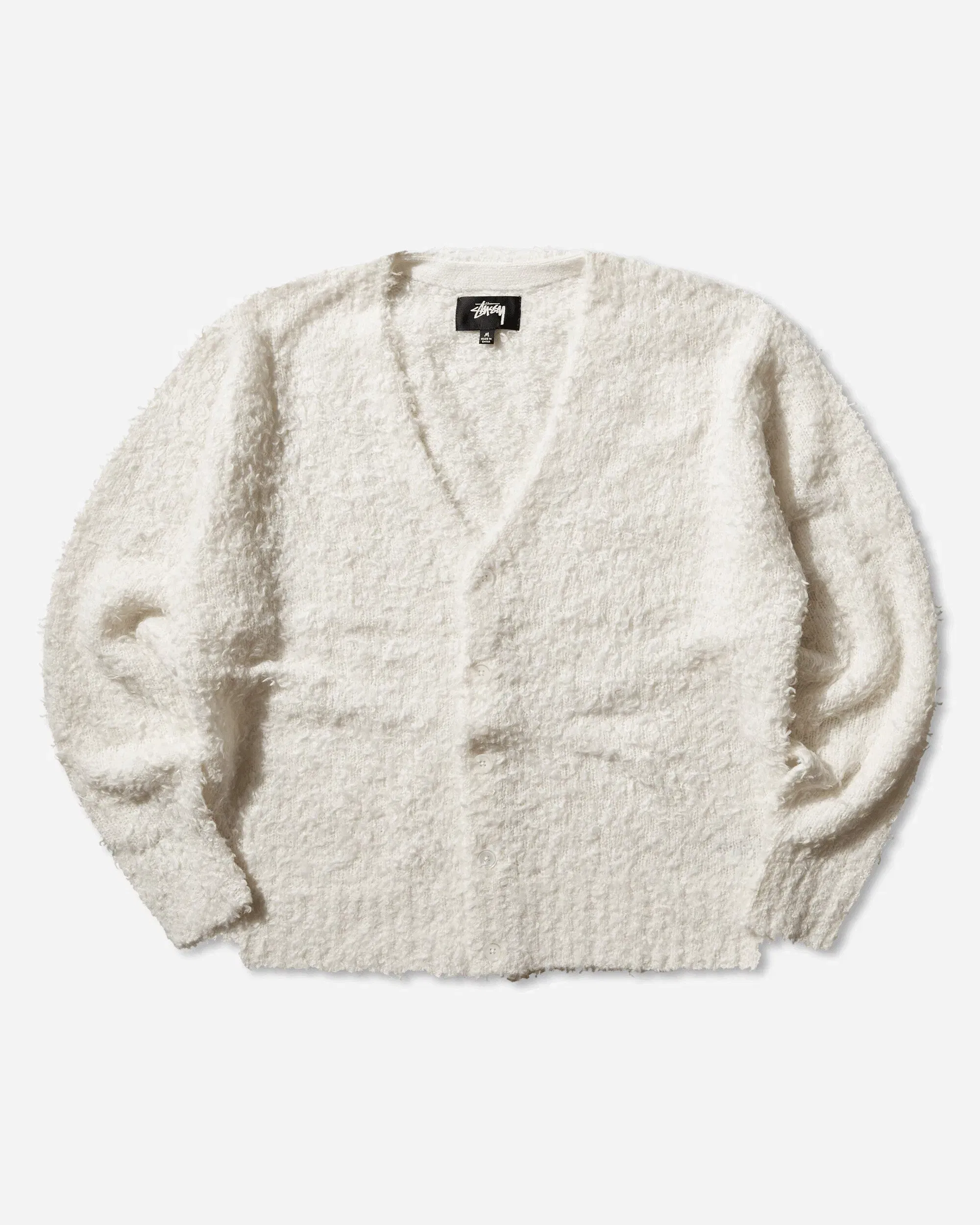 Stussy Textured Cardigan Off White