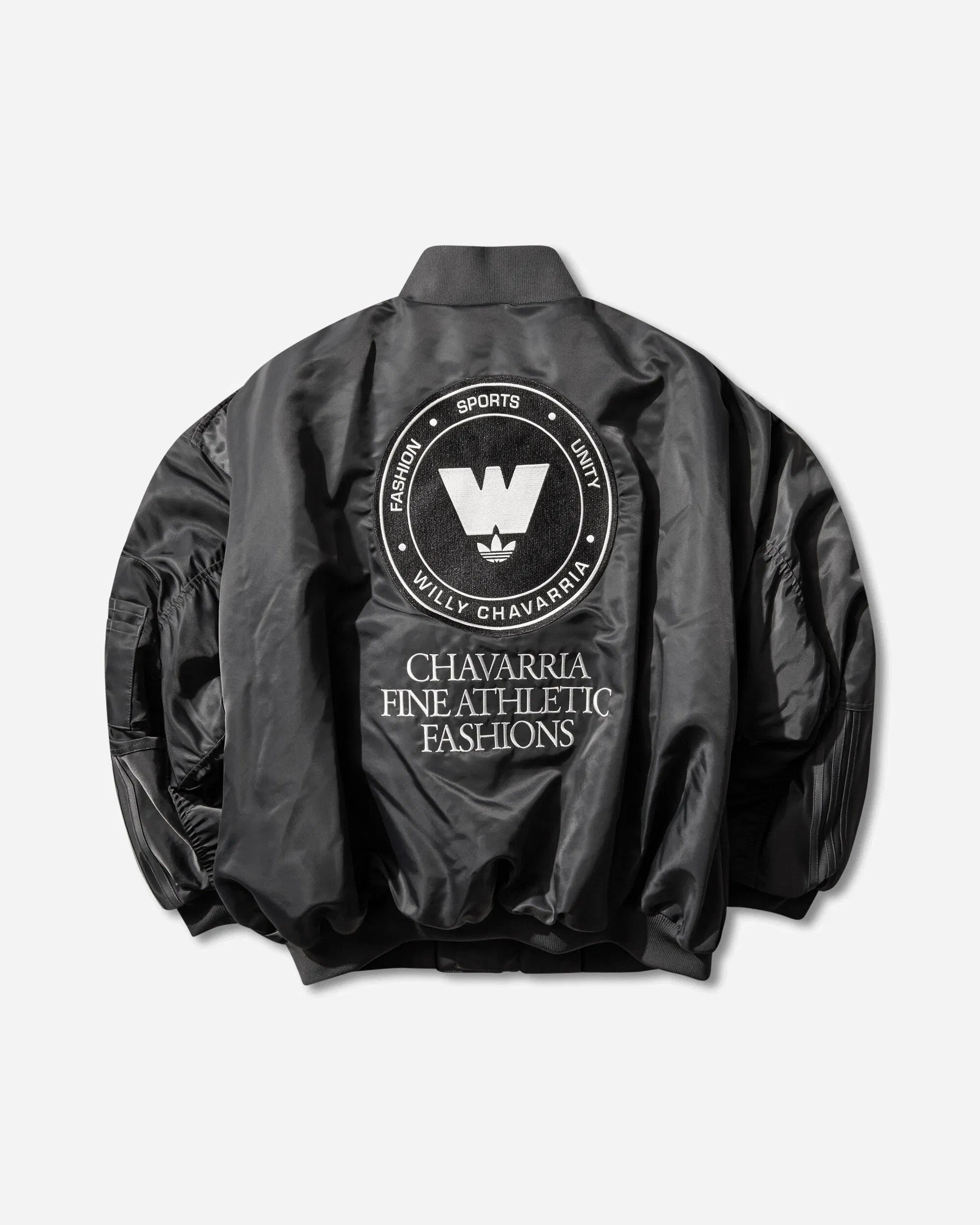 adidas Men's Willy Chavarria Bomber Jacket Grey