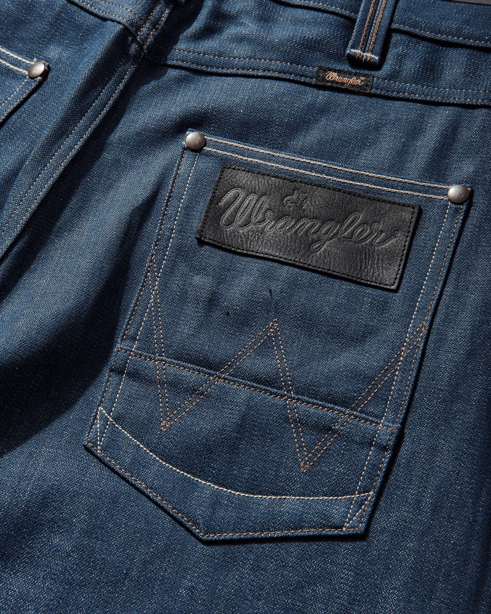 Wrangler Men's Avirex Barrel Jeans Raw Indigo