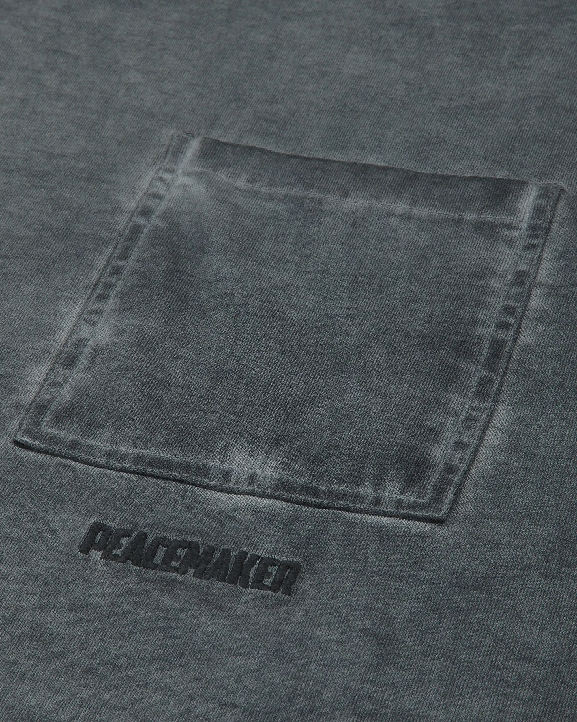 OAMC Peacemaker Men's Velcro Applique Longsleeve T-Shirt Light Grey