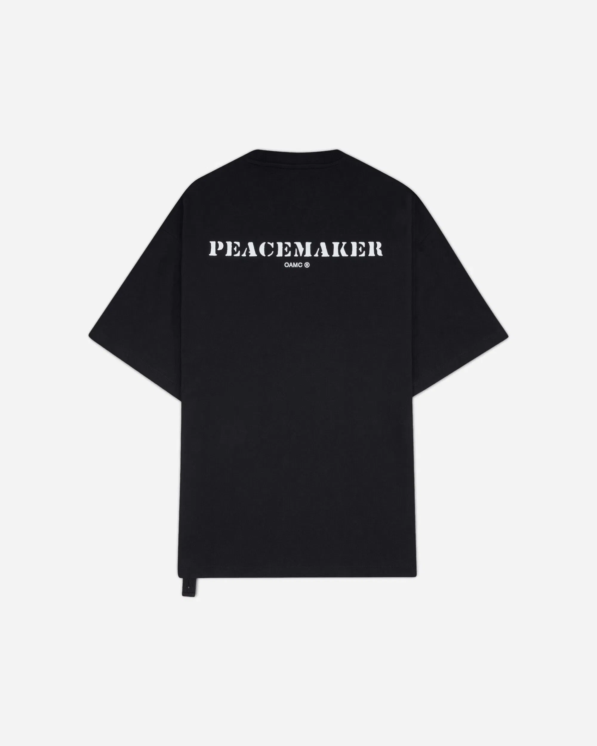 OAMC Peacemaker Men's Stencil Print Pocket T-Shirt Black