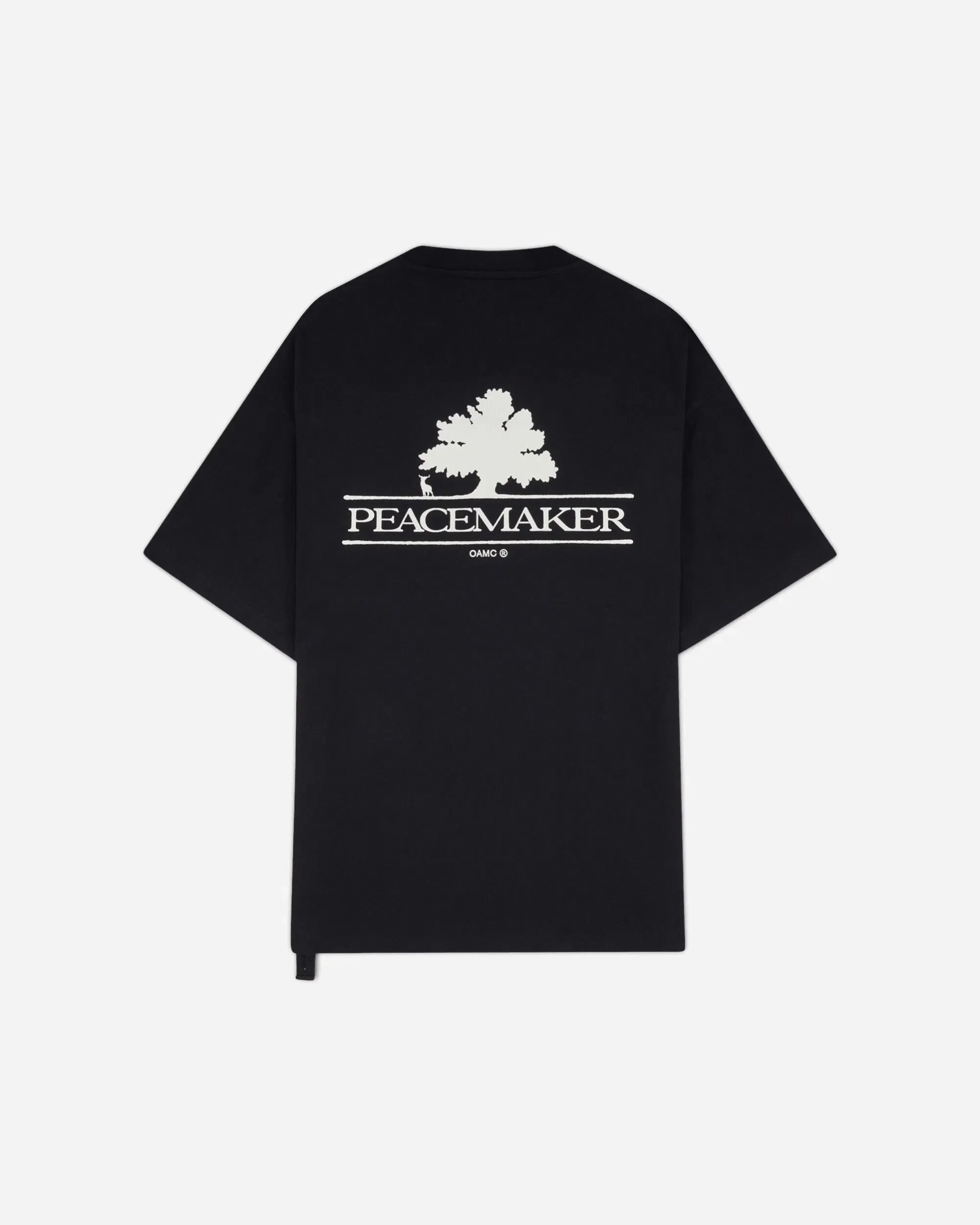 OAMC Peacemaker Men's Tree Over Print Oversized Fit T-Shirt Black