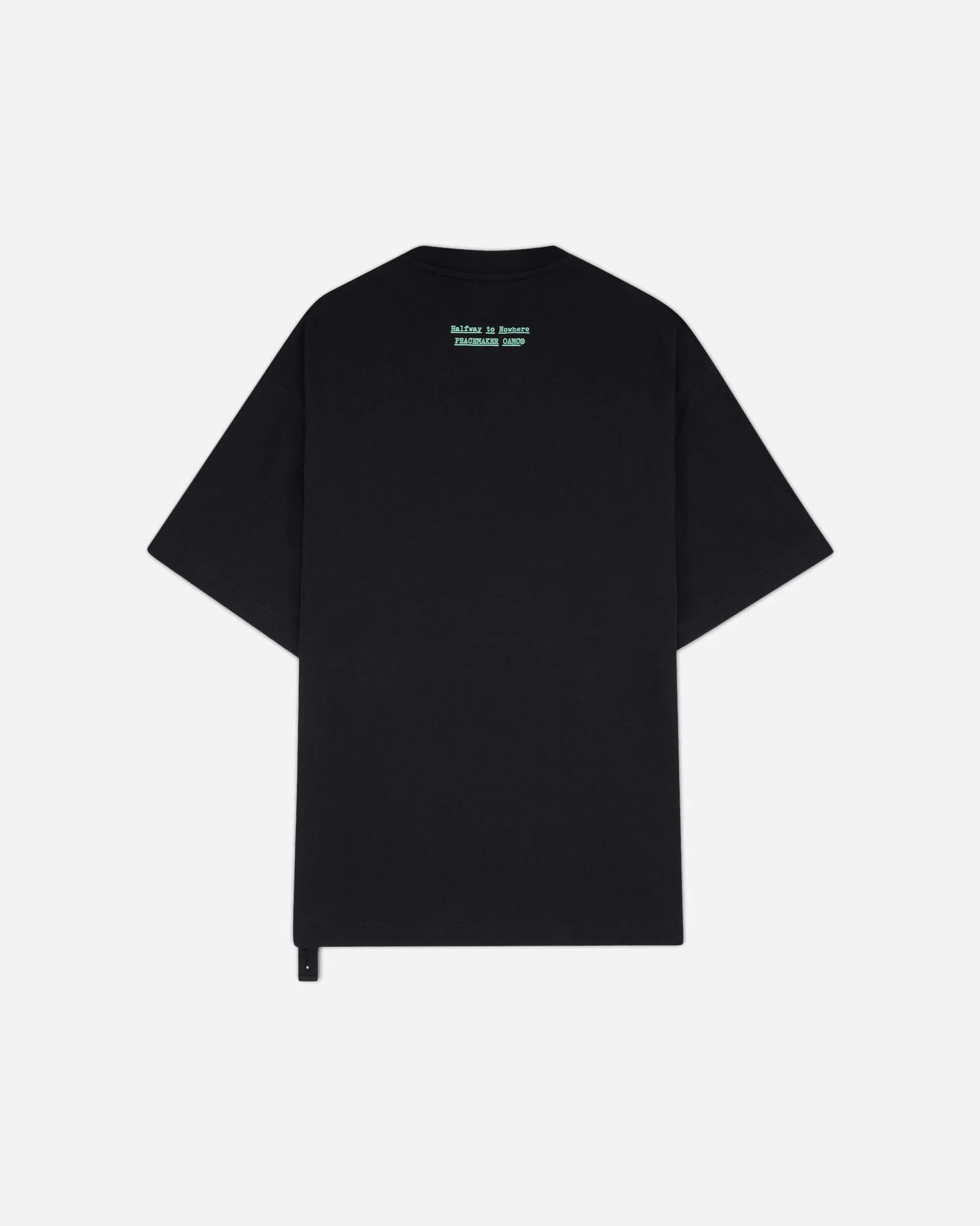 OAMC Peacemaker Men's Flower Print Regular Fit T-Shirt Black