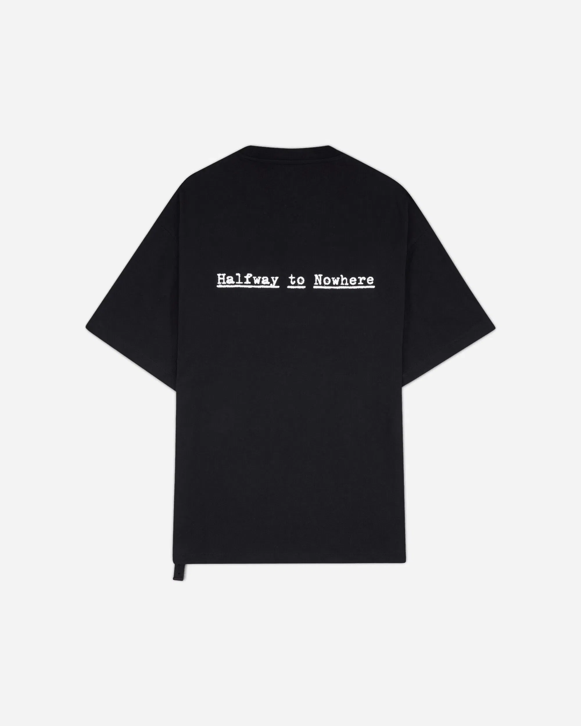OAMC Peacemaker Men's Halfway To Nowhere Print Regular Fit T-Shirt Black