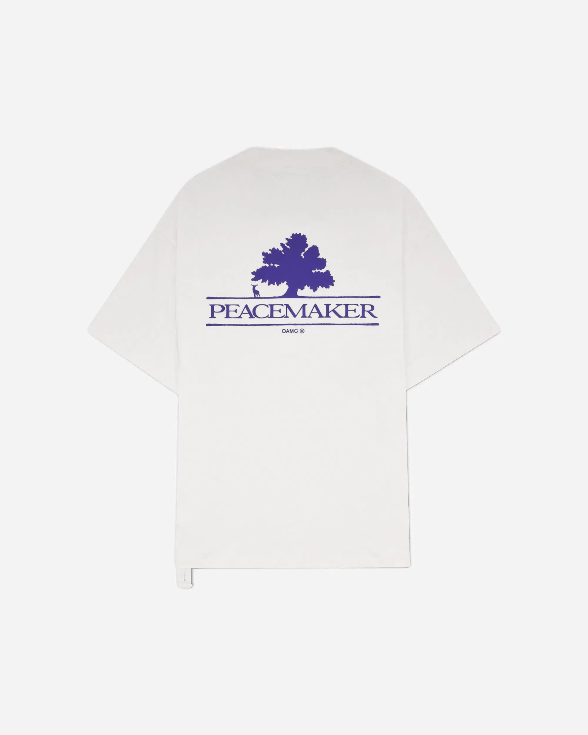 OAMC Peacemaker Men's Tree Over Print Oversized Fit T-Shirt White