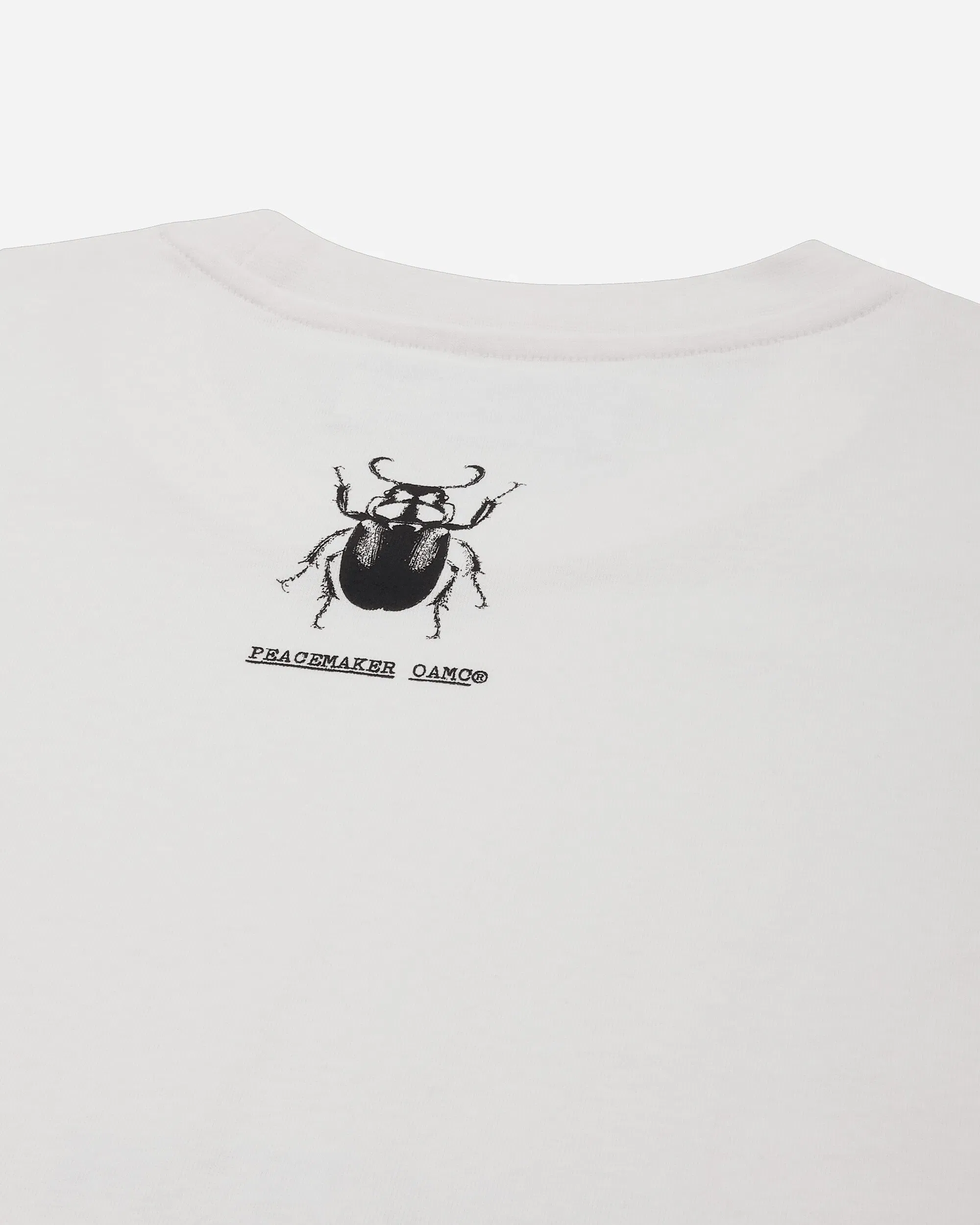 OAMC Peacemaker Men's Stencil Print Oversized Fit T-Shirt White