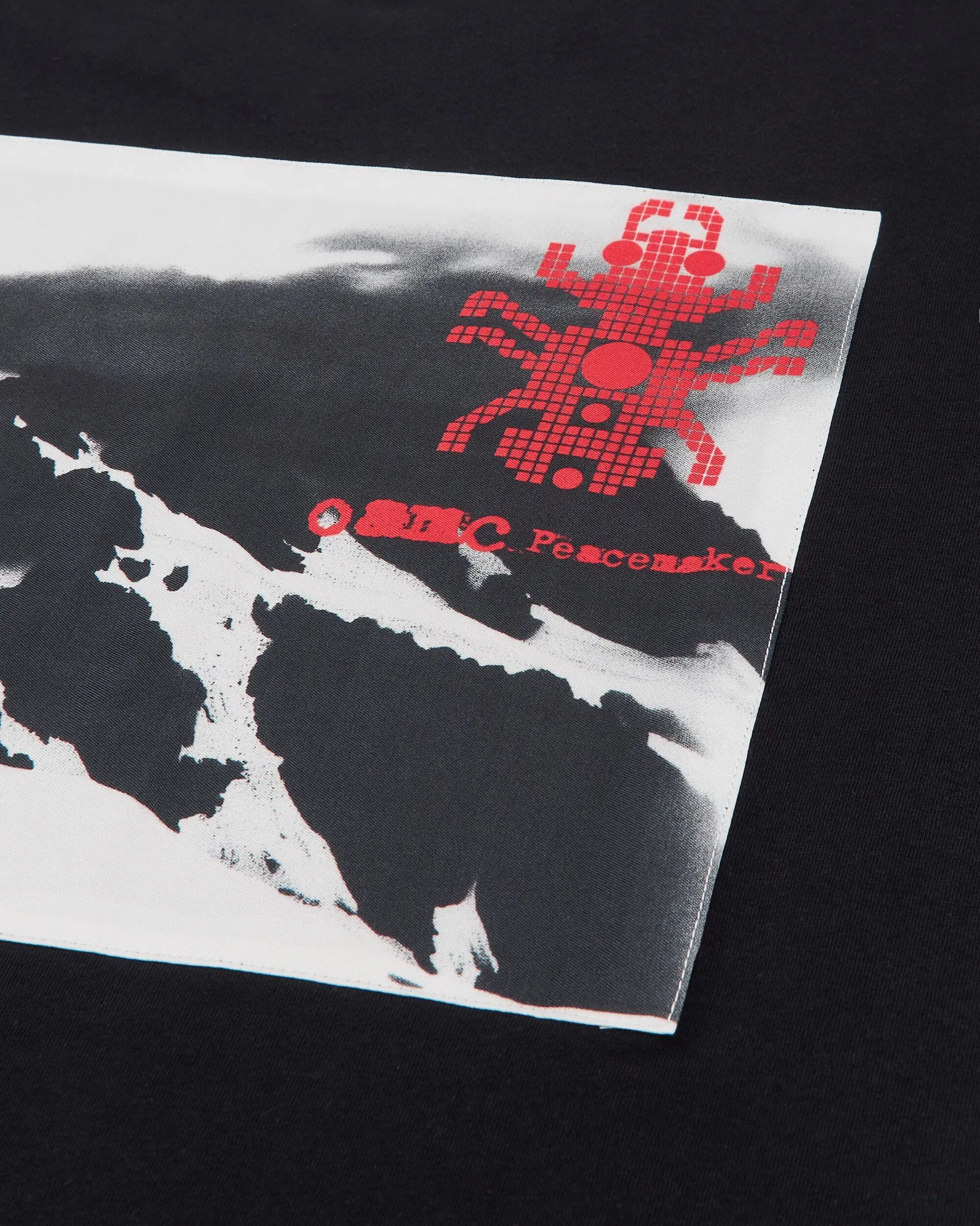 OAMC Peacemaker Men's Landscape Print Pocket T-Shirt Black