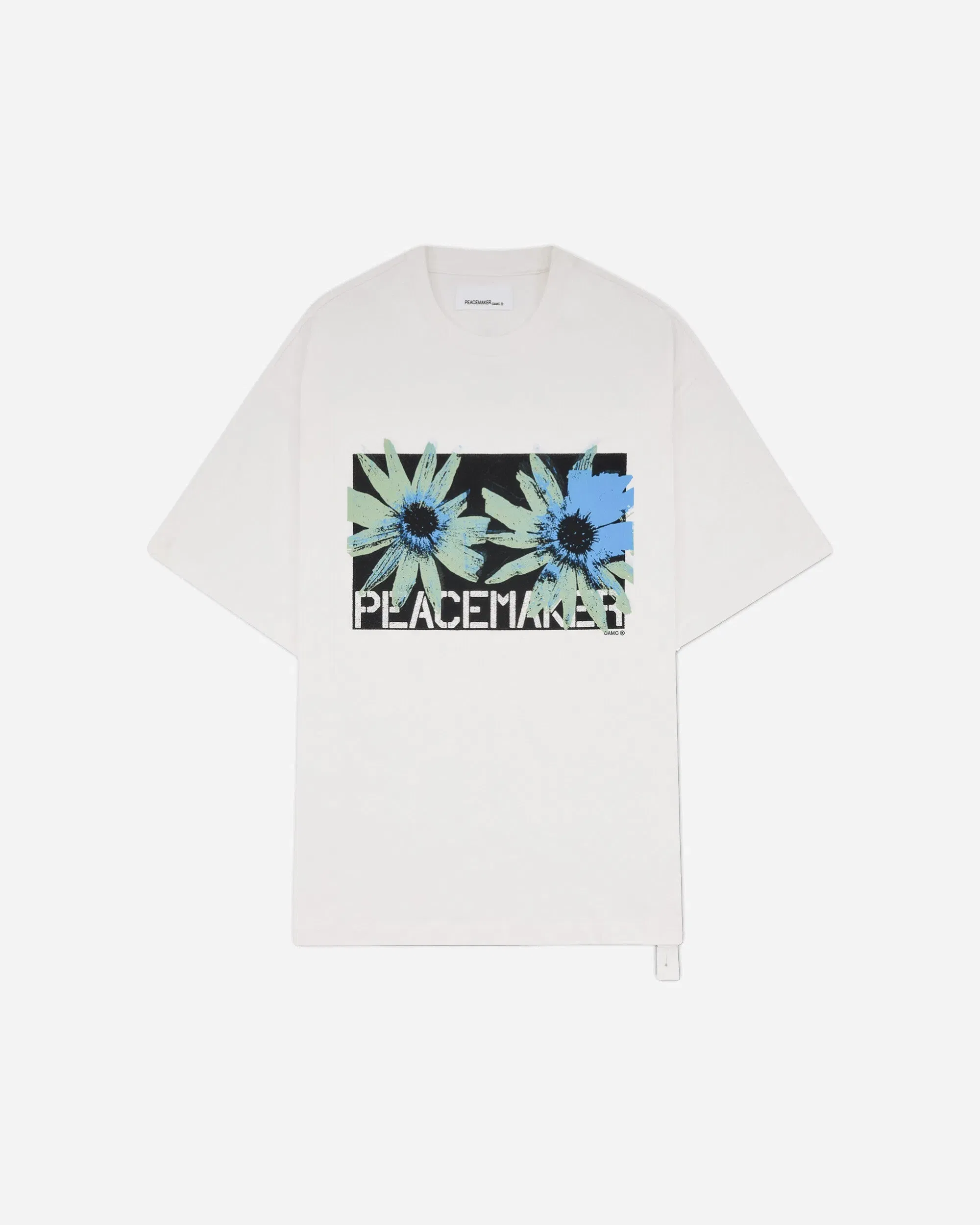OAMC Peacemaker Men's Flower Print Regular Fit T-Shirt White