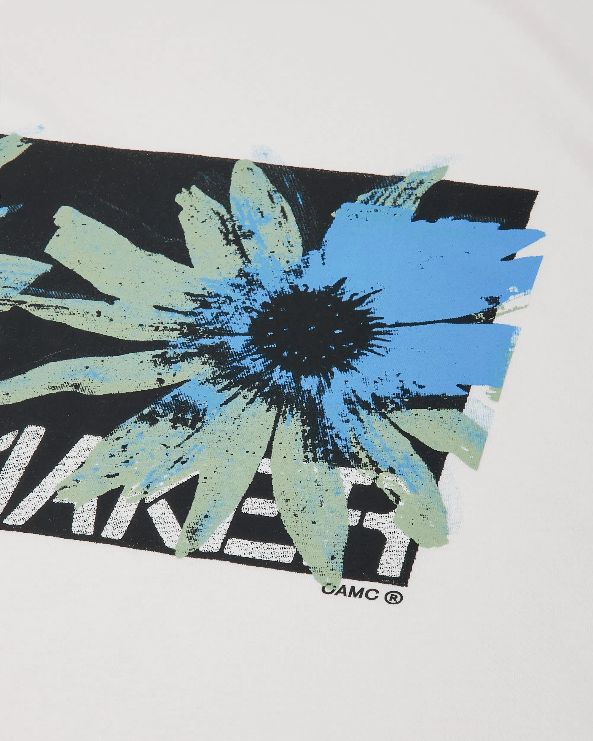 OAMC Peacemaker Men's Flower Print Regular Fit T-Shirt White